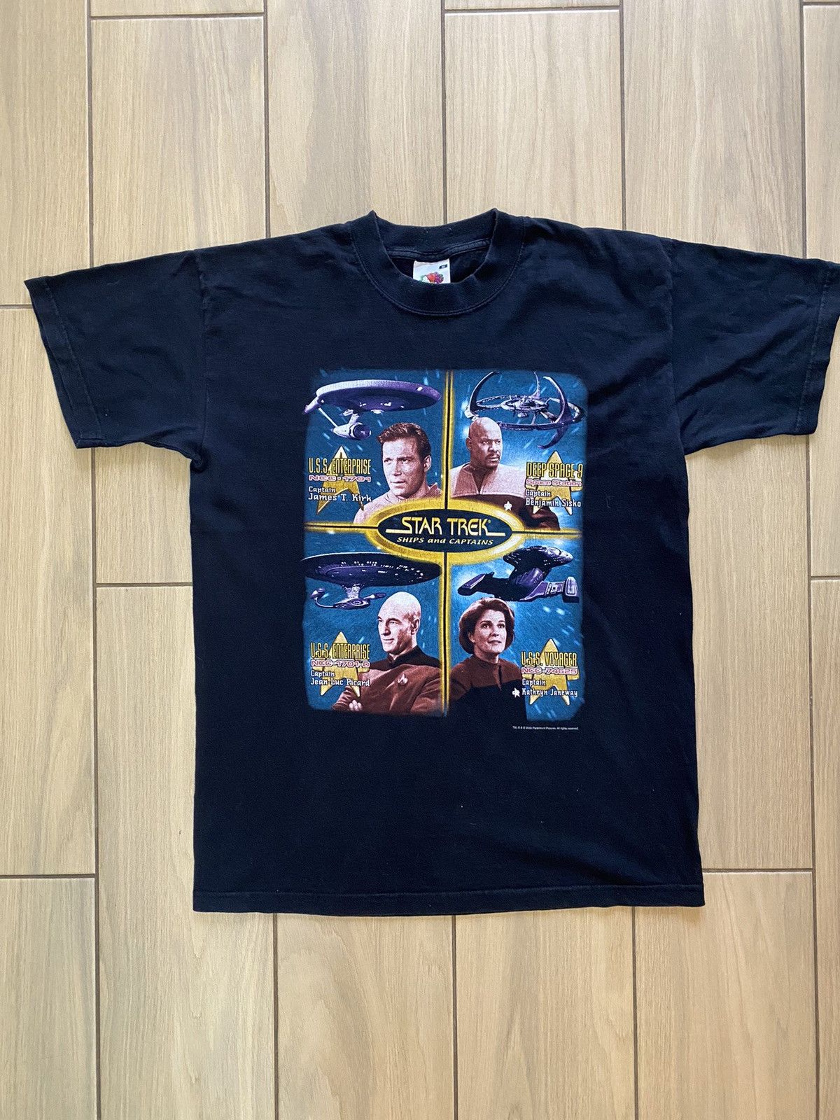 Vintage Fruit Of Loom Star Trek ships and captains t-shirt