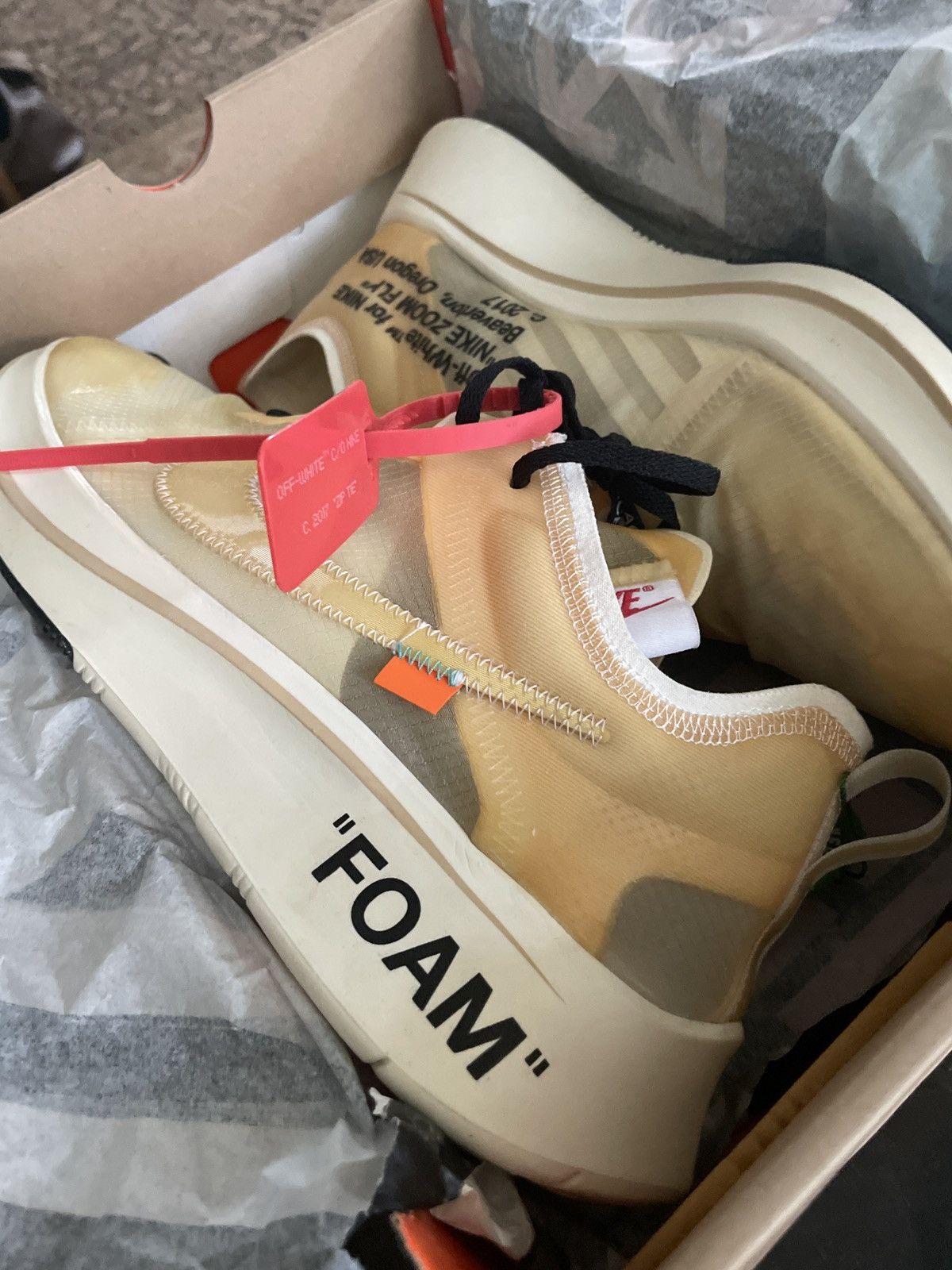 Nike × Off-White OFF-WHITE x Zoom Fly SP The Ten 2017 Size US 12 / EU 45 - 2 Thumbnail