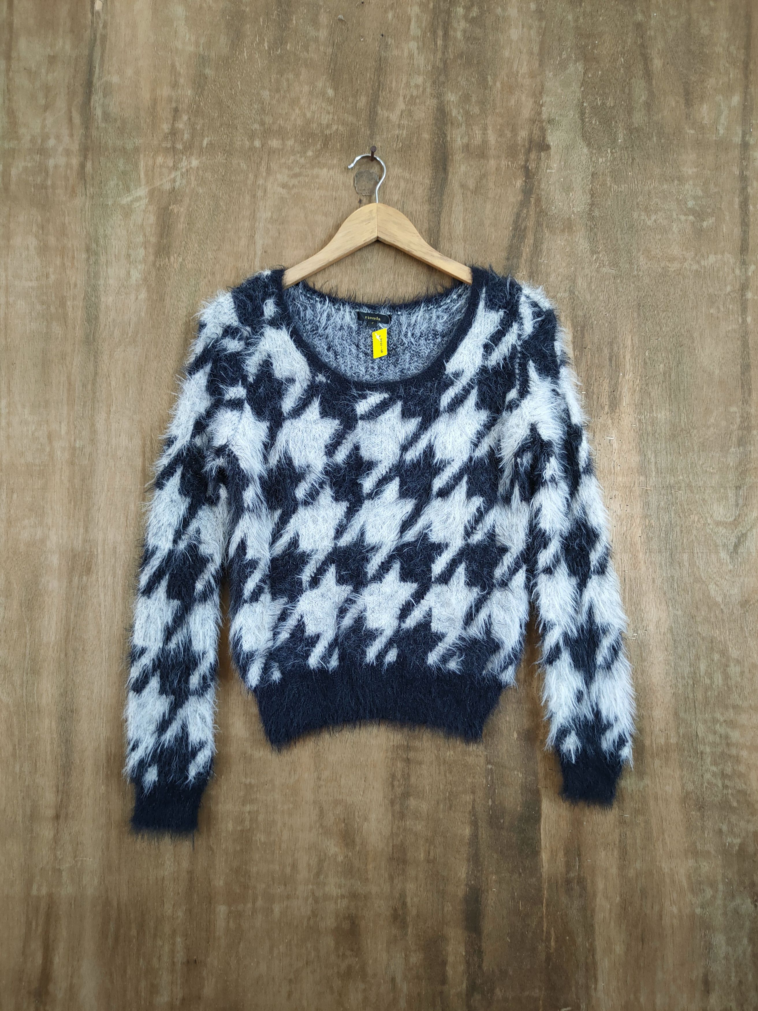 Homespun Knitwear D Rienda art mohair fur shag shaggy knitwear #46-1026 Size S / US 4 / IT 40 - 1 Thumbnail