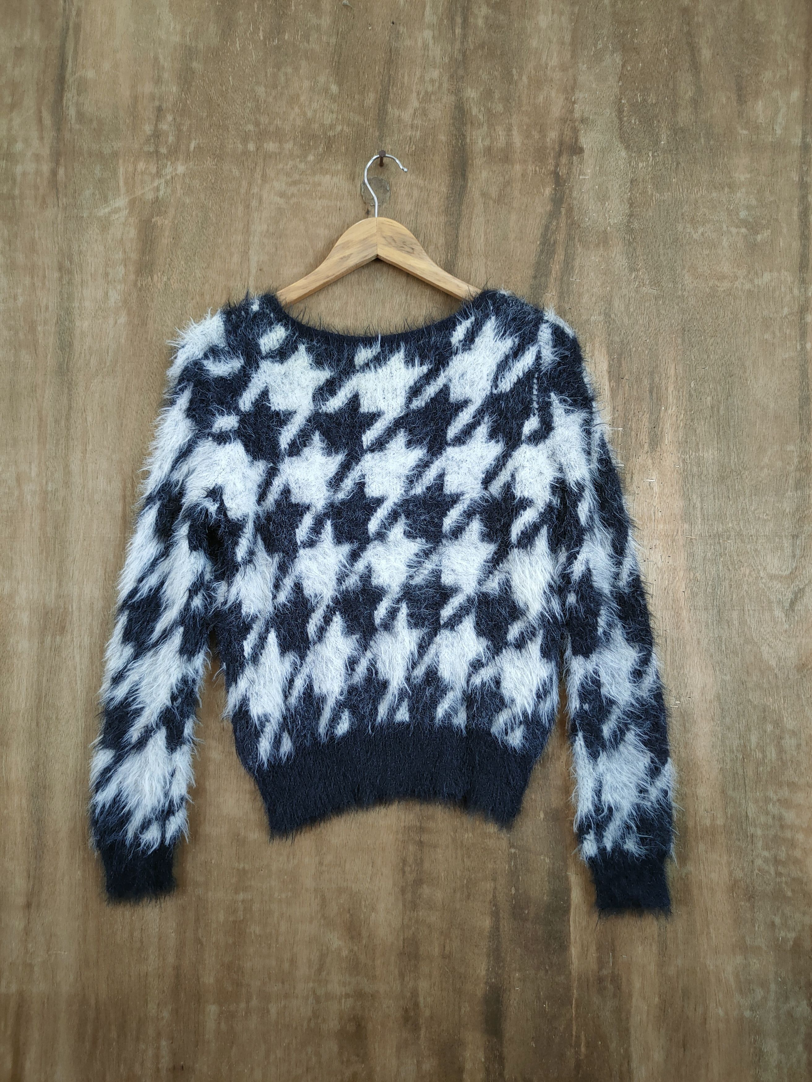 Homespun Knitwear D Rienda art mohair fur shag shaggy knitwear #46-1026 Size S / US 4 / IT 40 - 9 Thumbnail