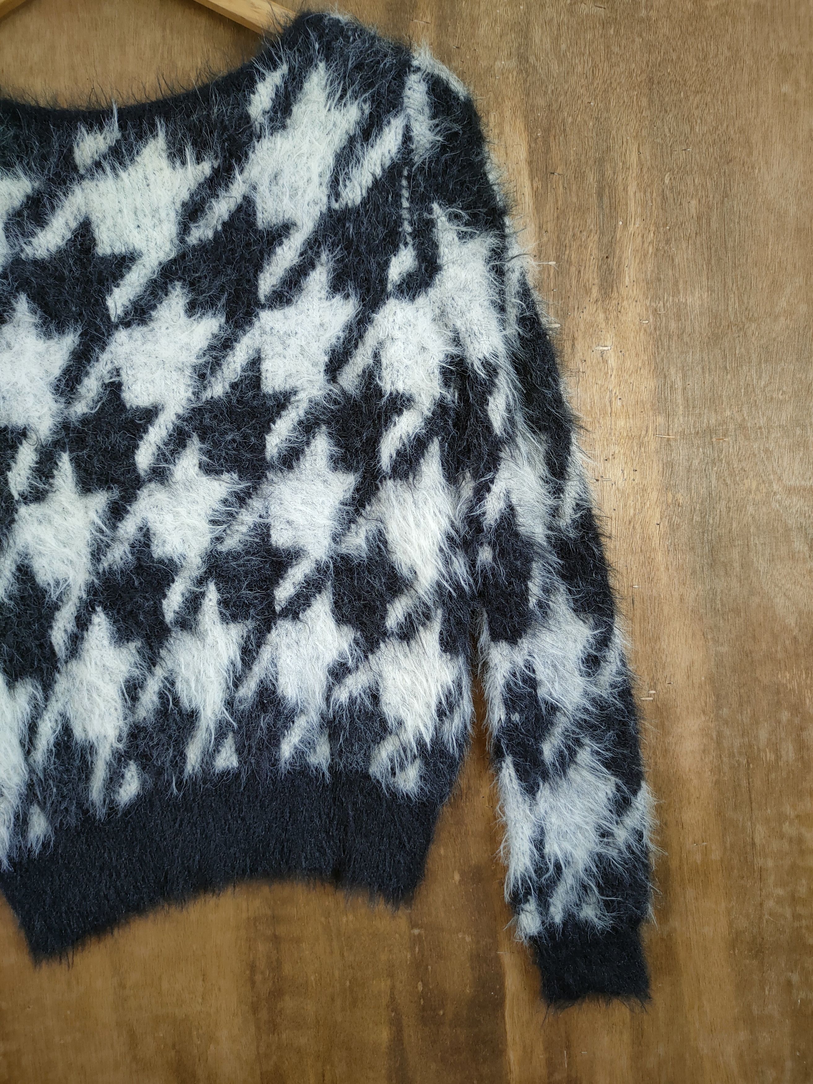 Homespun Knitwear D Rienda art mohair fur shag shaggy knitwear #46-1026 Size S / US 4 / IT 40 - 11 Thumbnail