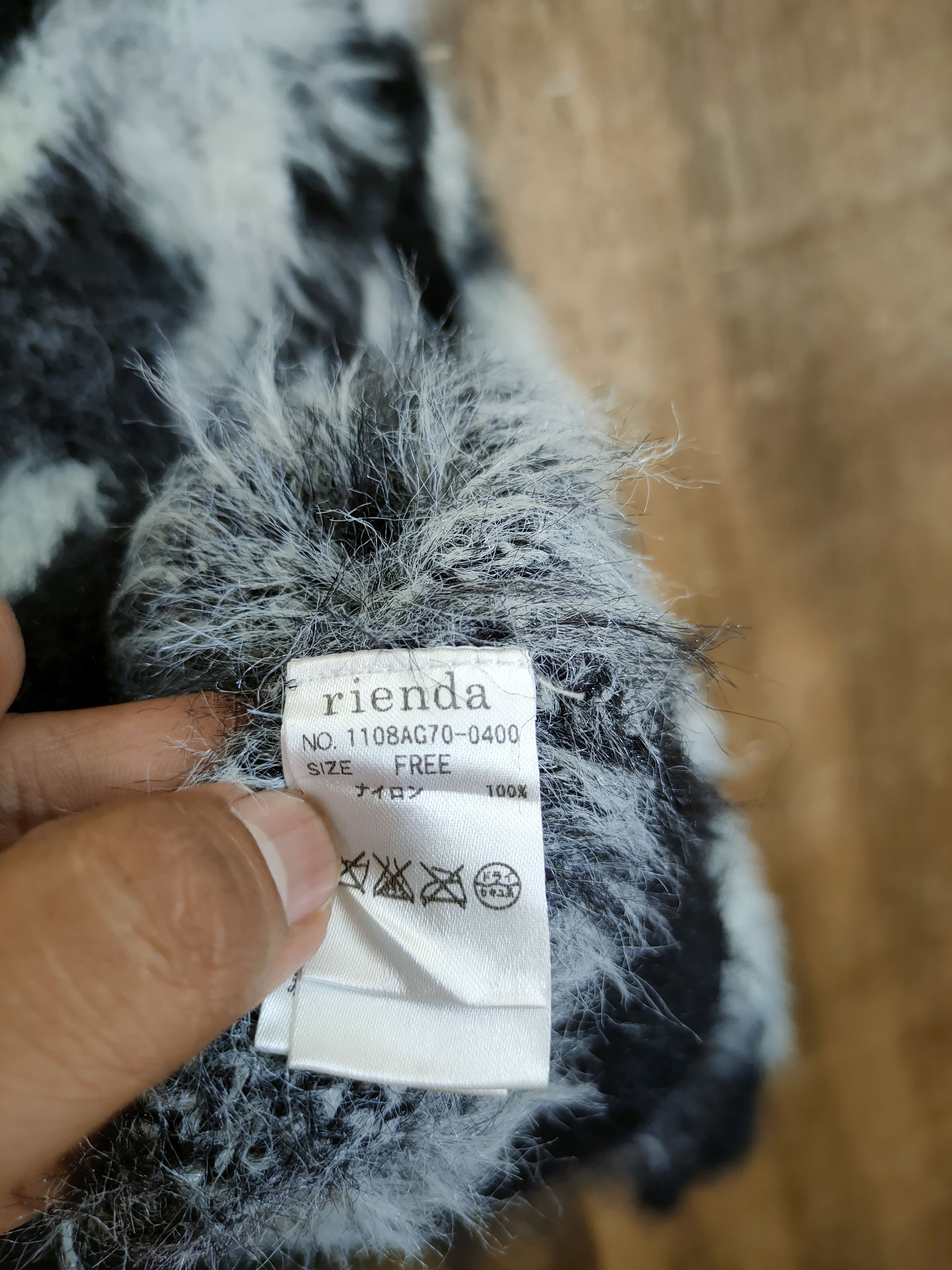 Homespun Knitwear D Rienda art mohair fur shag shaggy knitwear #46-1026 Size S / US 4 / IT 40 - 8 Thumbnail