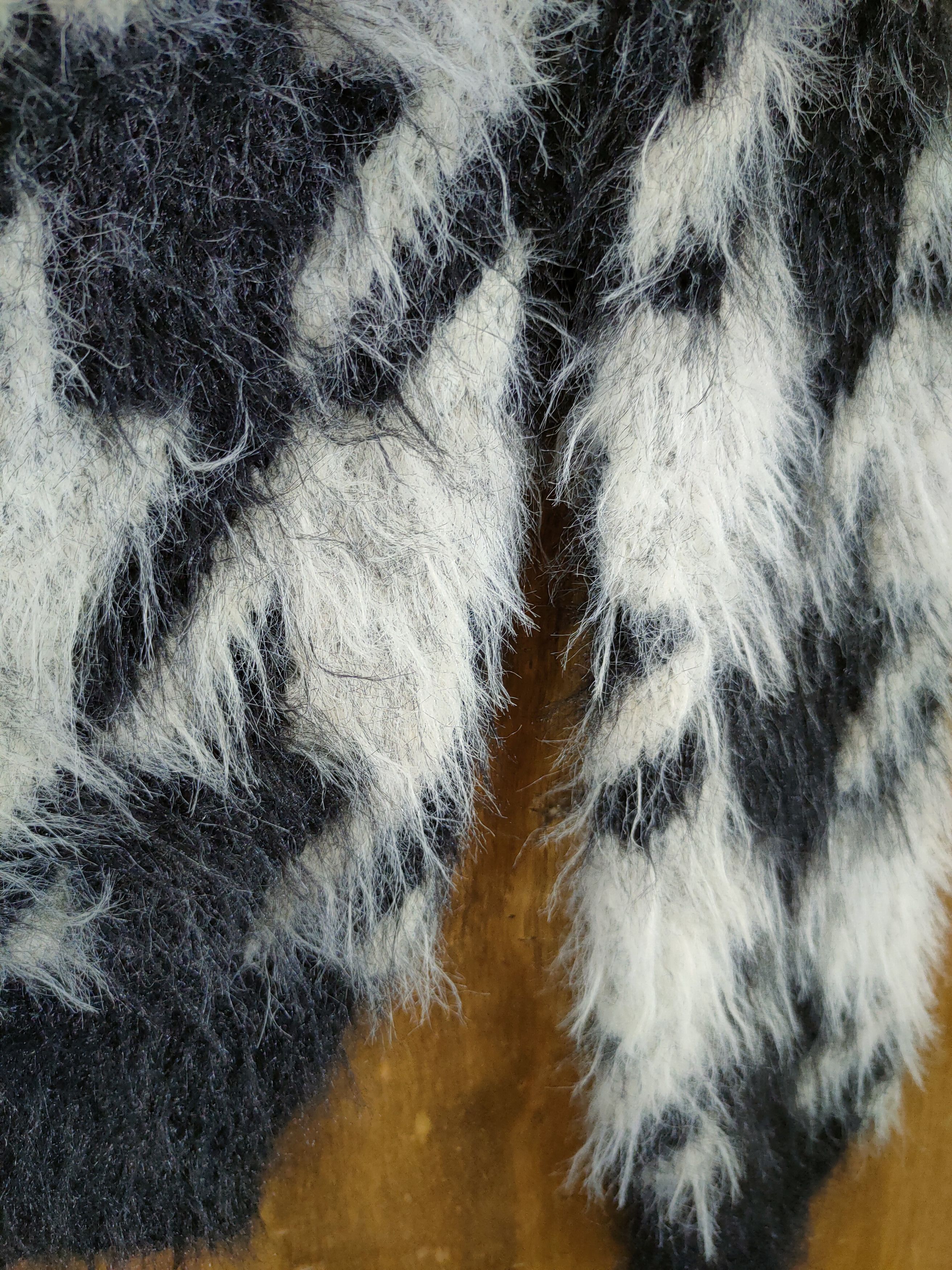 Homespun Knitwear D Rienda art mohair fur shag shaggy knitwear #46-1026 Size S / US 4 / IT 40 - 7 Thumbnail