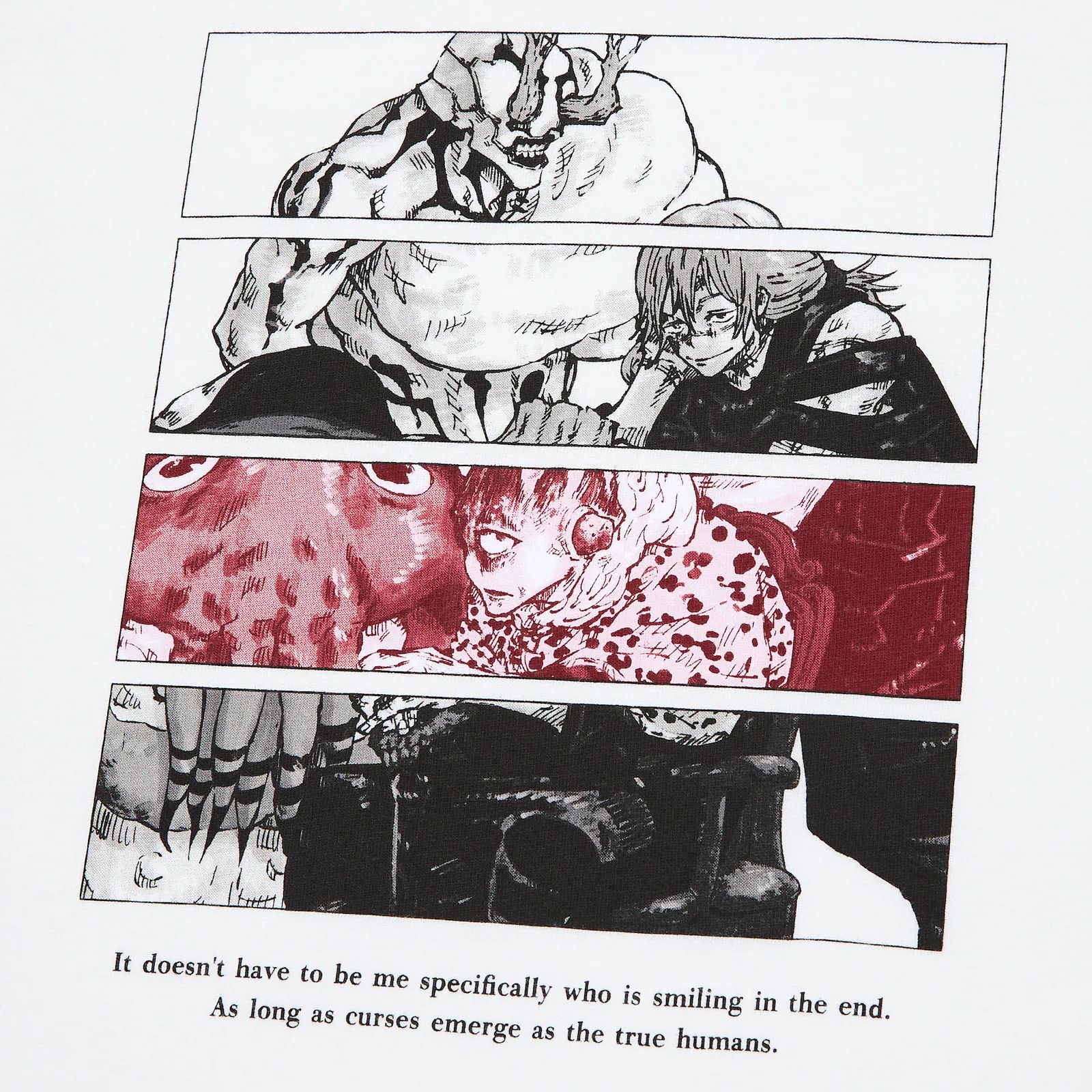 Anime × Cartoon Network × Japanese Brand JUJUTSU KAISEN Manga Anime Size XL White/ Evangelion Size US XL / EU 56 / 4 - 2 Thumbnail