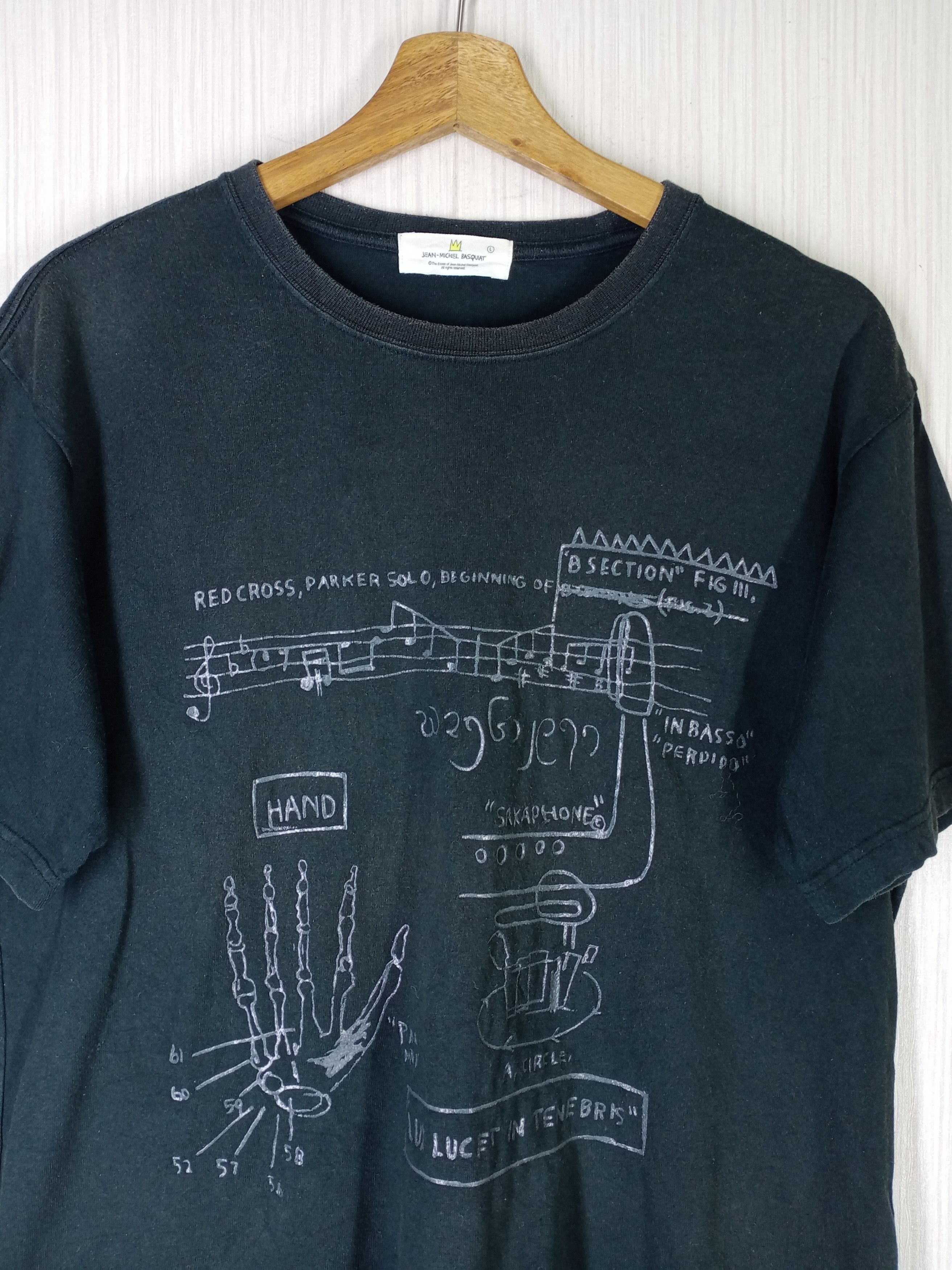Jean-Michel Basquiat Rare Vintage Jean Michel Basquiat Art Tshirt Size US L / EU 52-54 / 3 - 2 Thumbnail