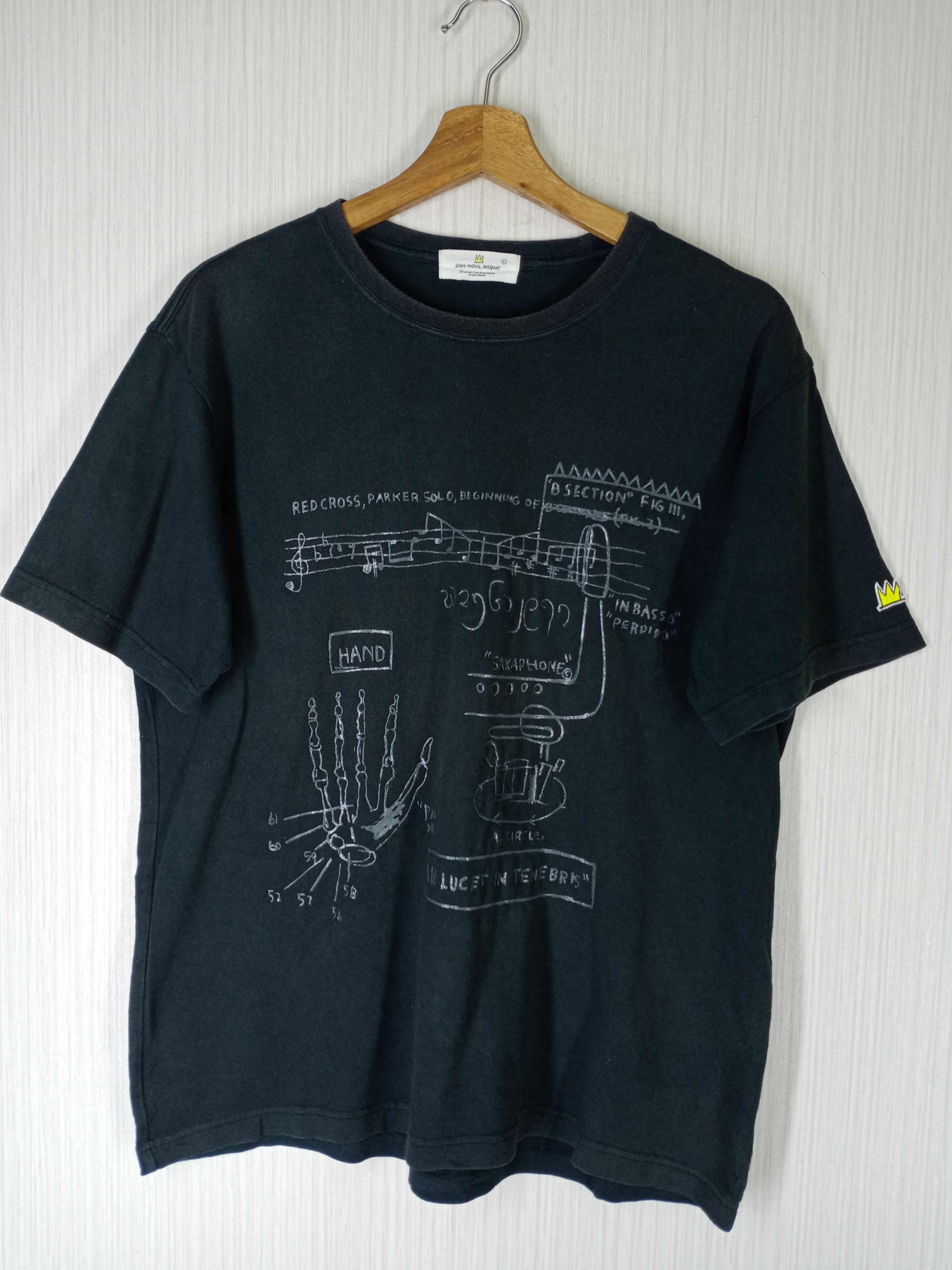 Jean-Michel Basquiat Rare Vintage Jean Michel Basquiat Art Tshirt Size US L / EU 52-54 / 3 - 1 Thumbnail