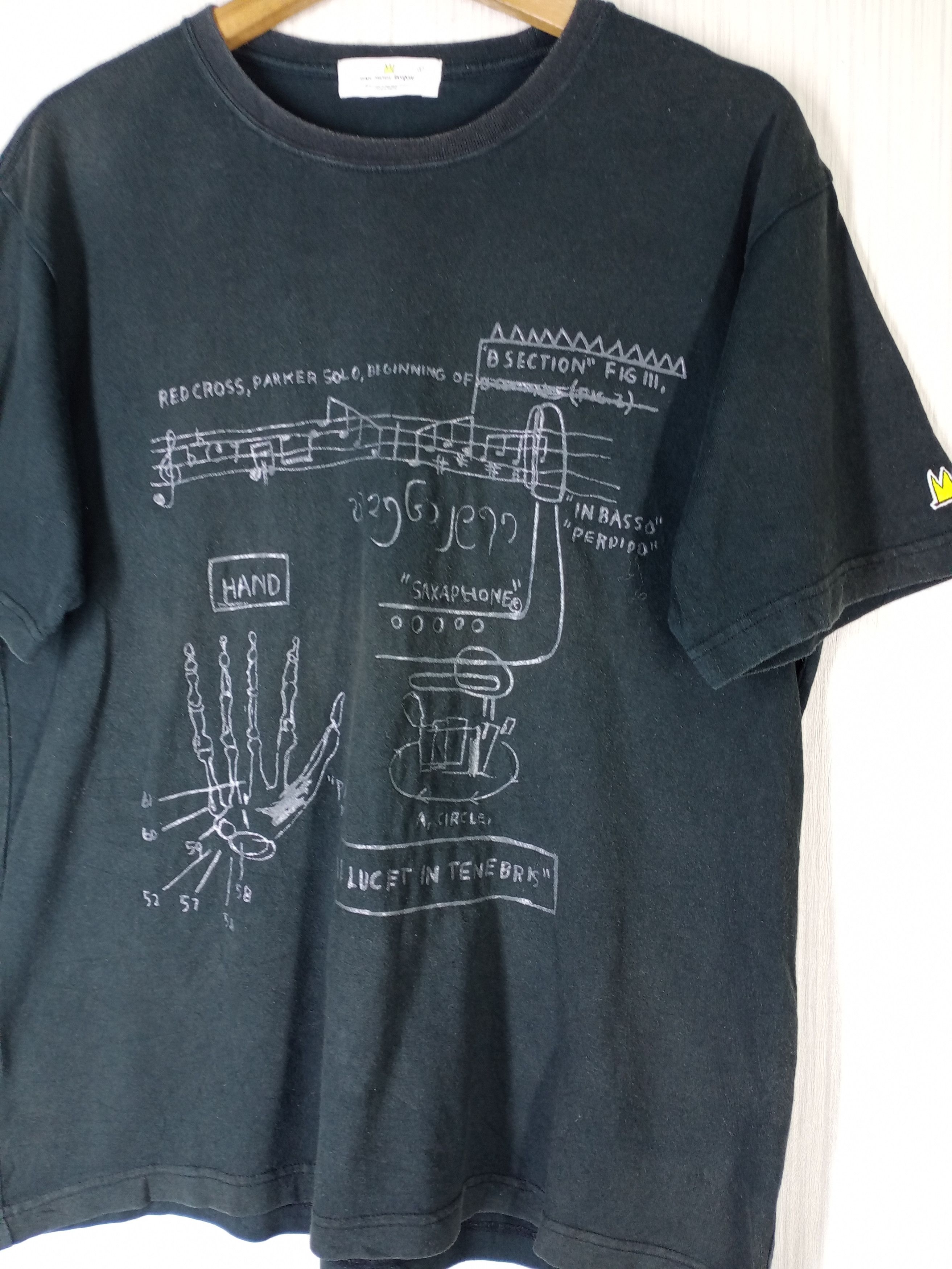 Jean-Michel Basquiat Rare Vintage Jean Michel Basquiat Art Tshirt Size US L / EU 52-54 / 3 - 4 Thumbnail