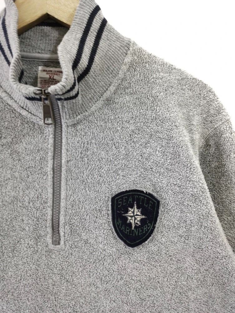 MLB × Vintage MAJOR LEAGUE BASEBALL Seattle Mariners Fleece Sweatshirt Size US XL / EU 56 / 4 - 4 Thumbnail