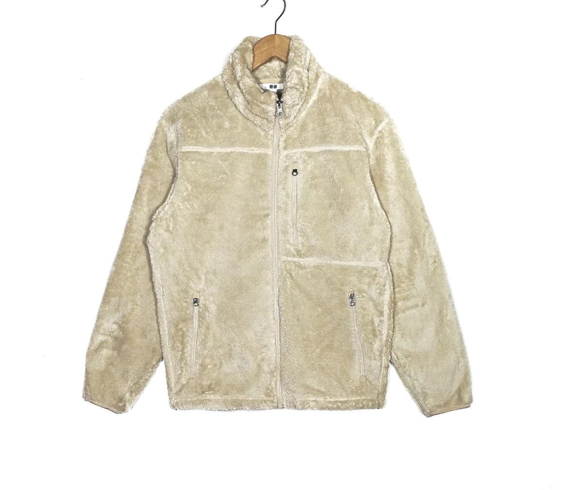 image of Uniqlo Fleece Jacket Fullzipper in Cream, Men's (Size Small)