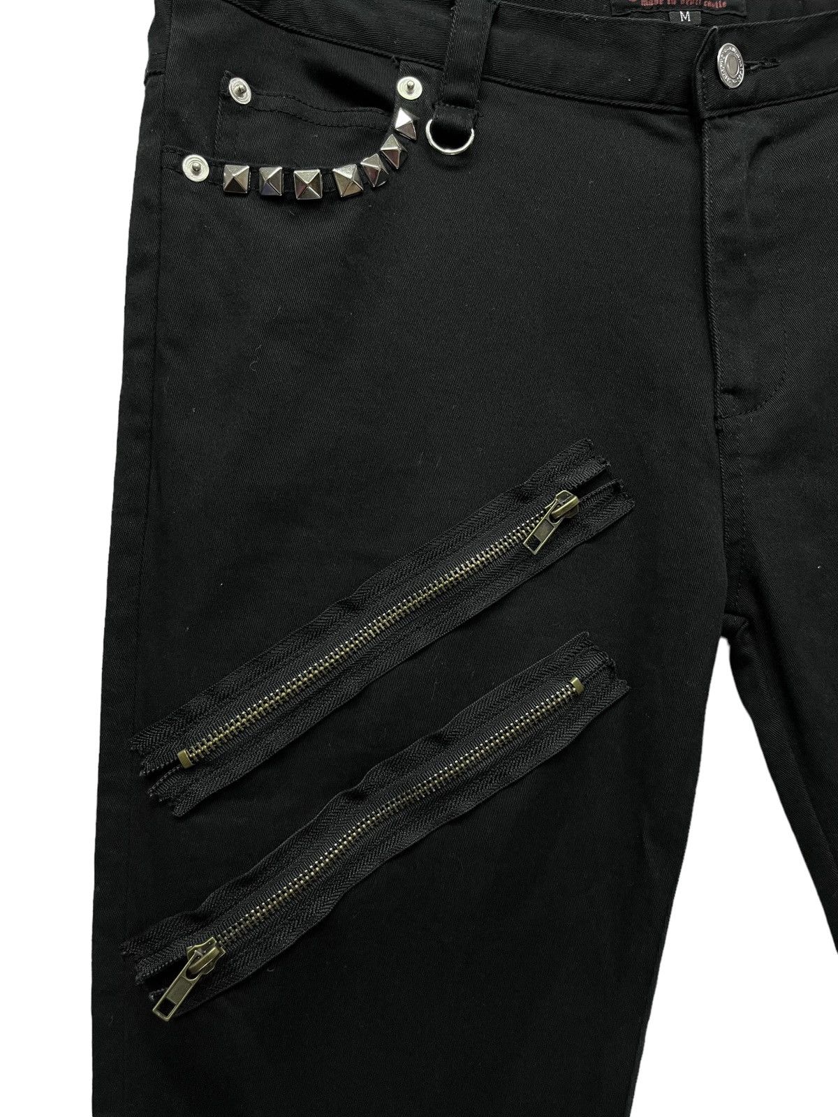 Japanese Brand 💀DEORART MADE IN DEVIL CASTLE PUNK Skull Bondage Skinny Size US 31 - 5 Thumbnail