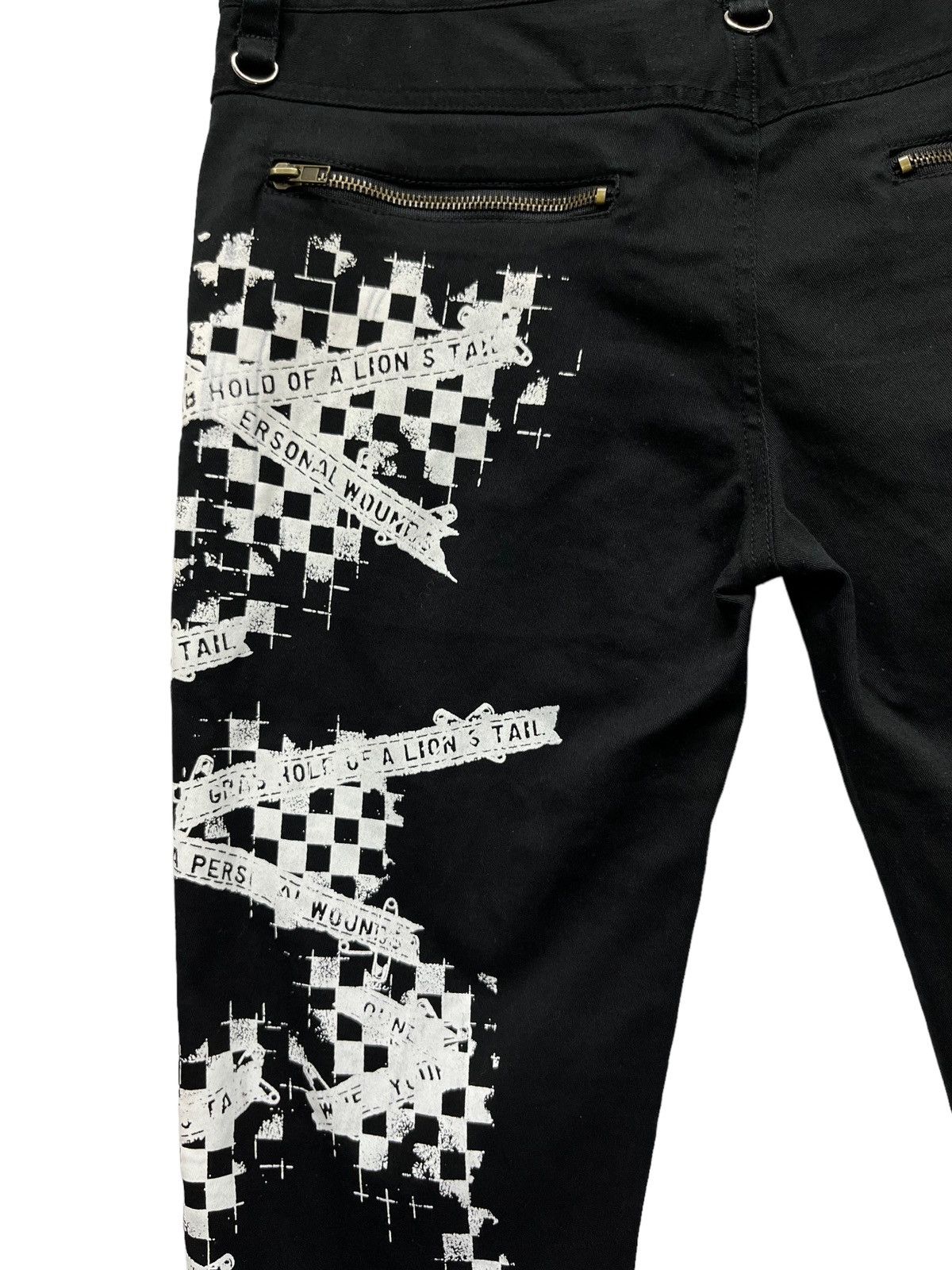 Japanese Brand 💀DEORART MADE IN DEVIL CASTLE PUNK Skull Bondage Skinny Size US 31 - 8 Thumbnail