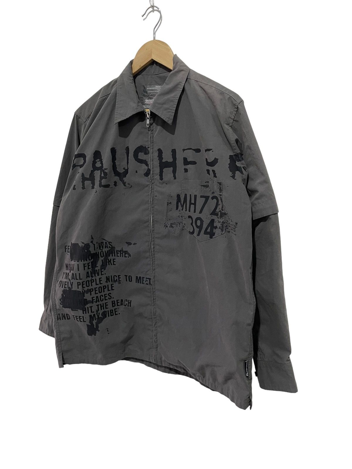Japanese Brand × Vintage Vintage Outreef Pausherf MH72 Zipper Jacket Rare Design Size US M / EU 48-50 / 2 - 3 Thumbnail