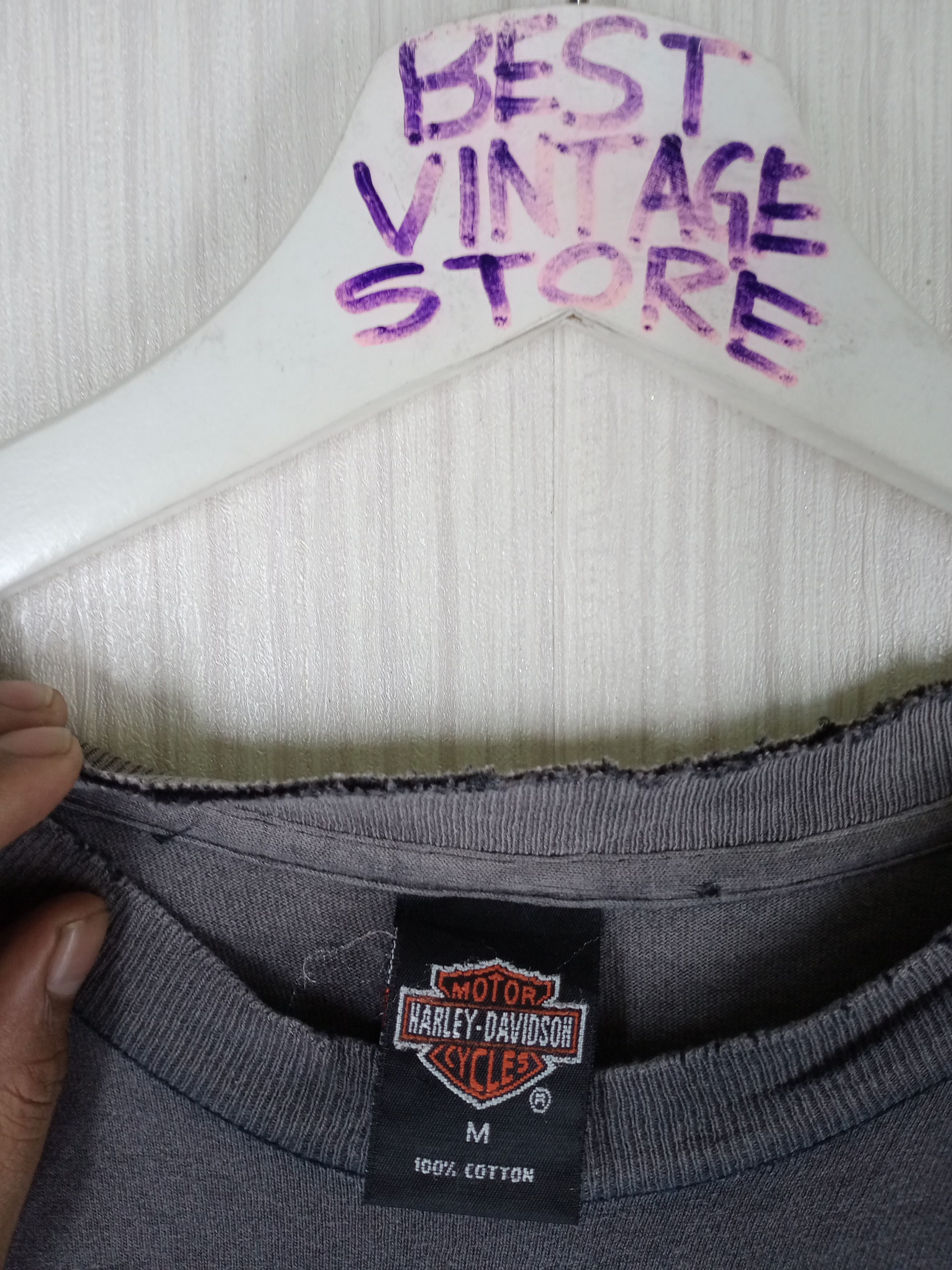 Harley Davidson × Vintage Distressed Vintage 1996 Harley Davidson The Road To Freedom Size US M / EU 48-50 / 2 - 3 Thumbnail
