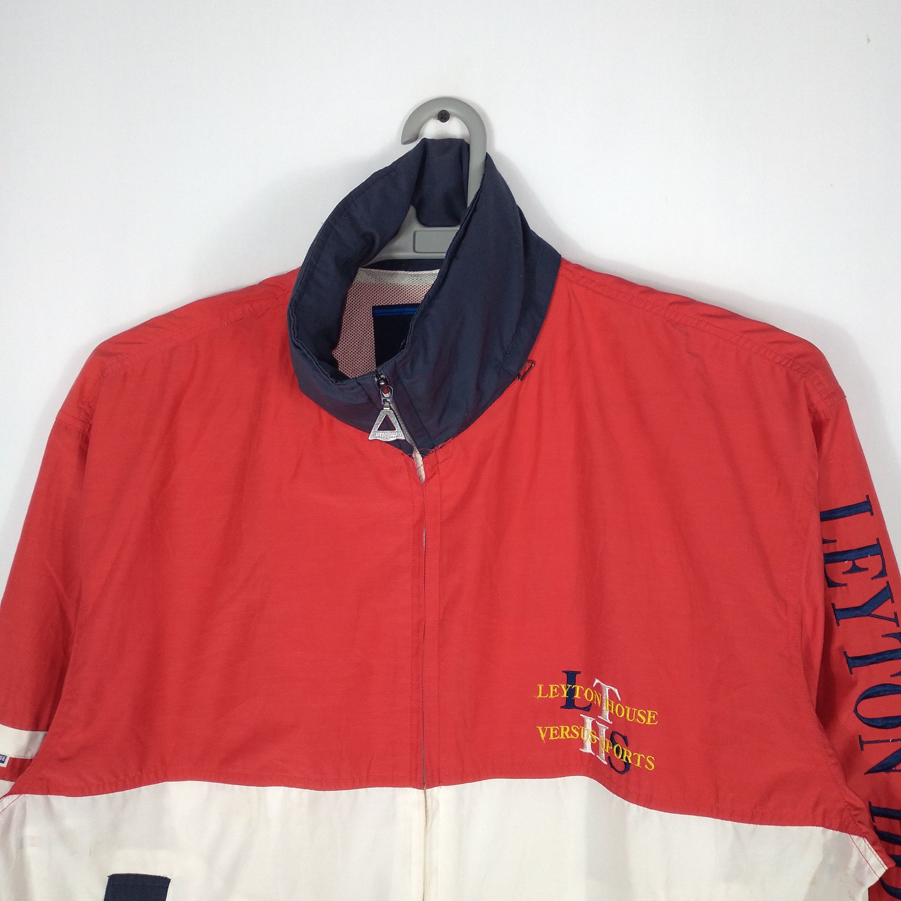 Japanese Brand × Vintage Vintage Leyton House Embroidery Big Spellout Zipper Jacket Size US XL / EU 56 / 4 - 2 Thumbnail