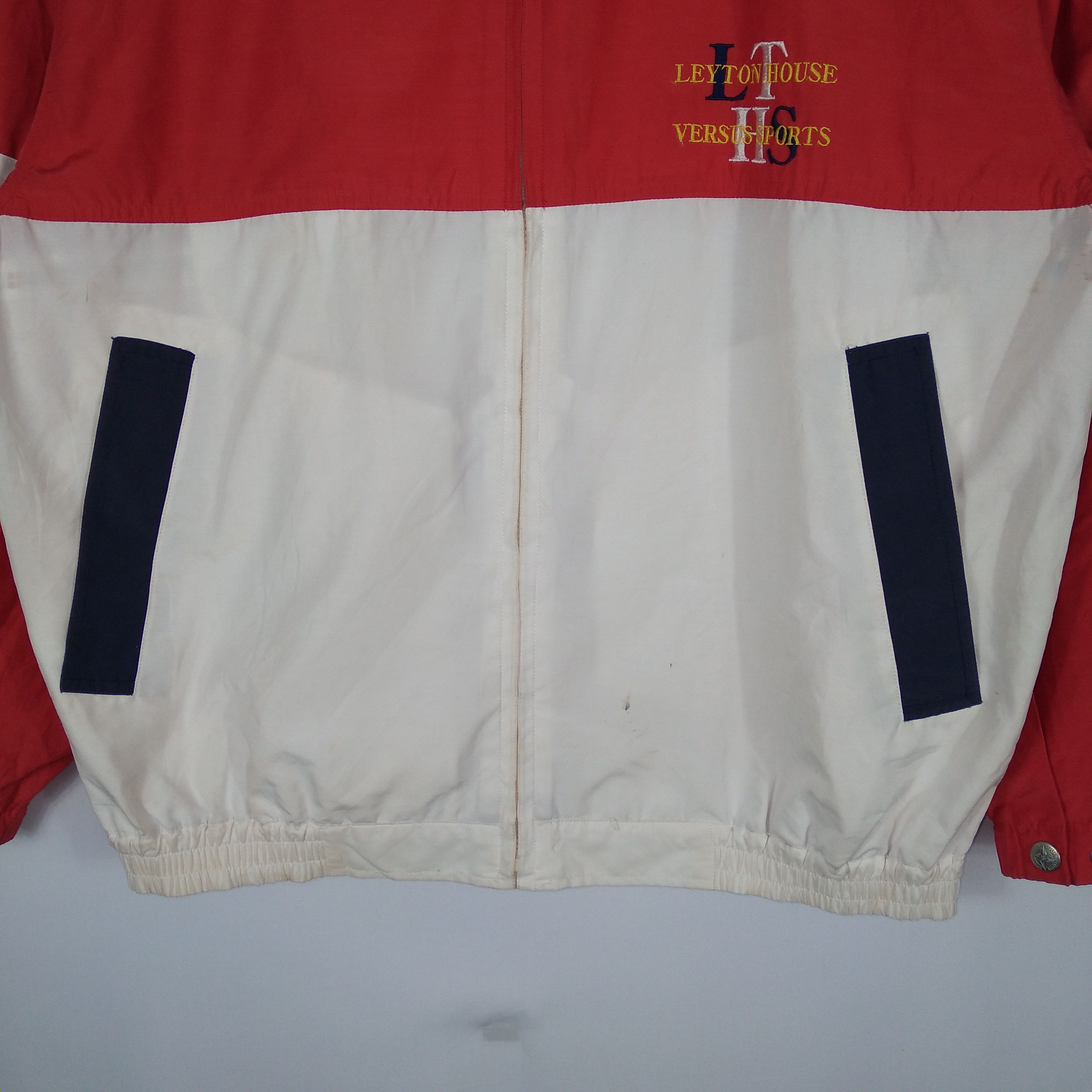 Japanese Brand × Vintage Vintage Leyton House Embroidery Big Spellout Zipper Jacket Size US XL / EU 56 / 4 - 3 Thumbnail
