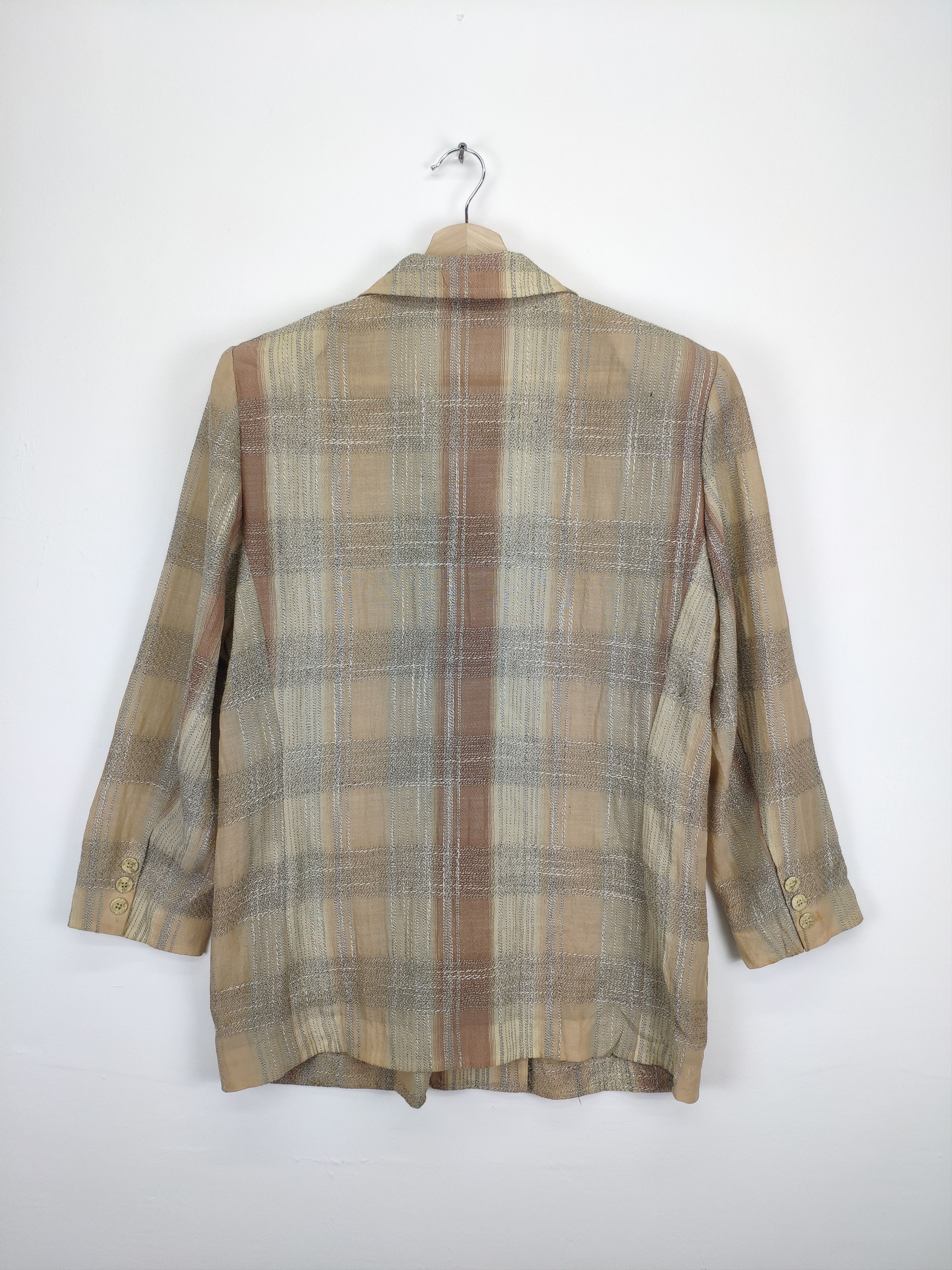 Japanese Brand × Vintage Vintage Wool Plaid Button Up Leespoir Size M / US 6-8 / IT 42-44 - 15 Thumbnail