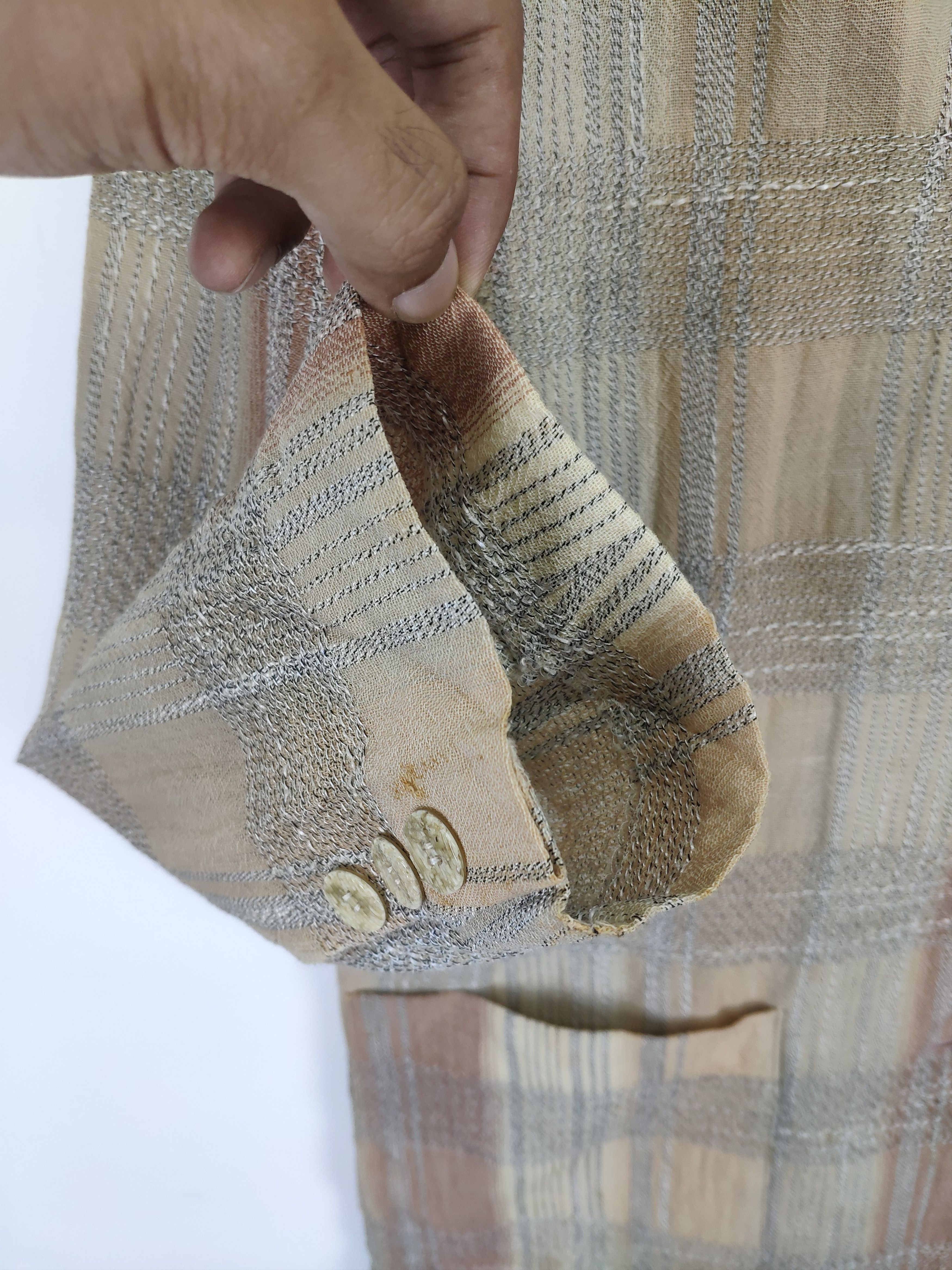 Japanese Brand × Vintage Vintage Wool Plaid Button Up Leespoir Size M / US 6-8 / IT 42-44 - 4 Thumbnail
