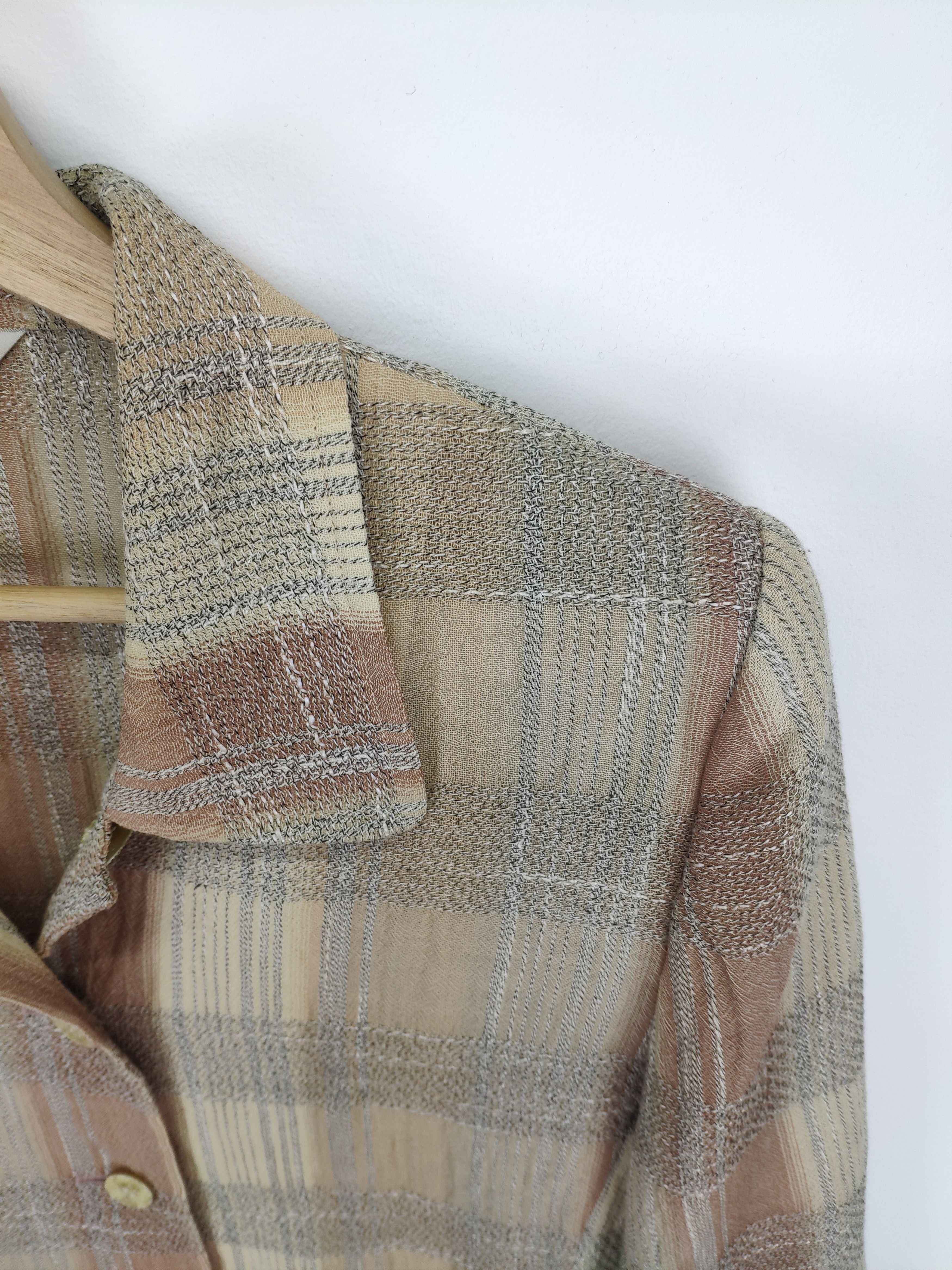 Japanese Brand × Vintage Vintage Wool Plaid Button Up Leespoir Size M / US 6-8 / IT 42-44 - 5 Thumbnail