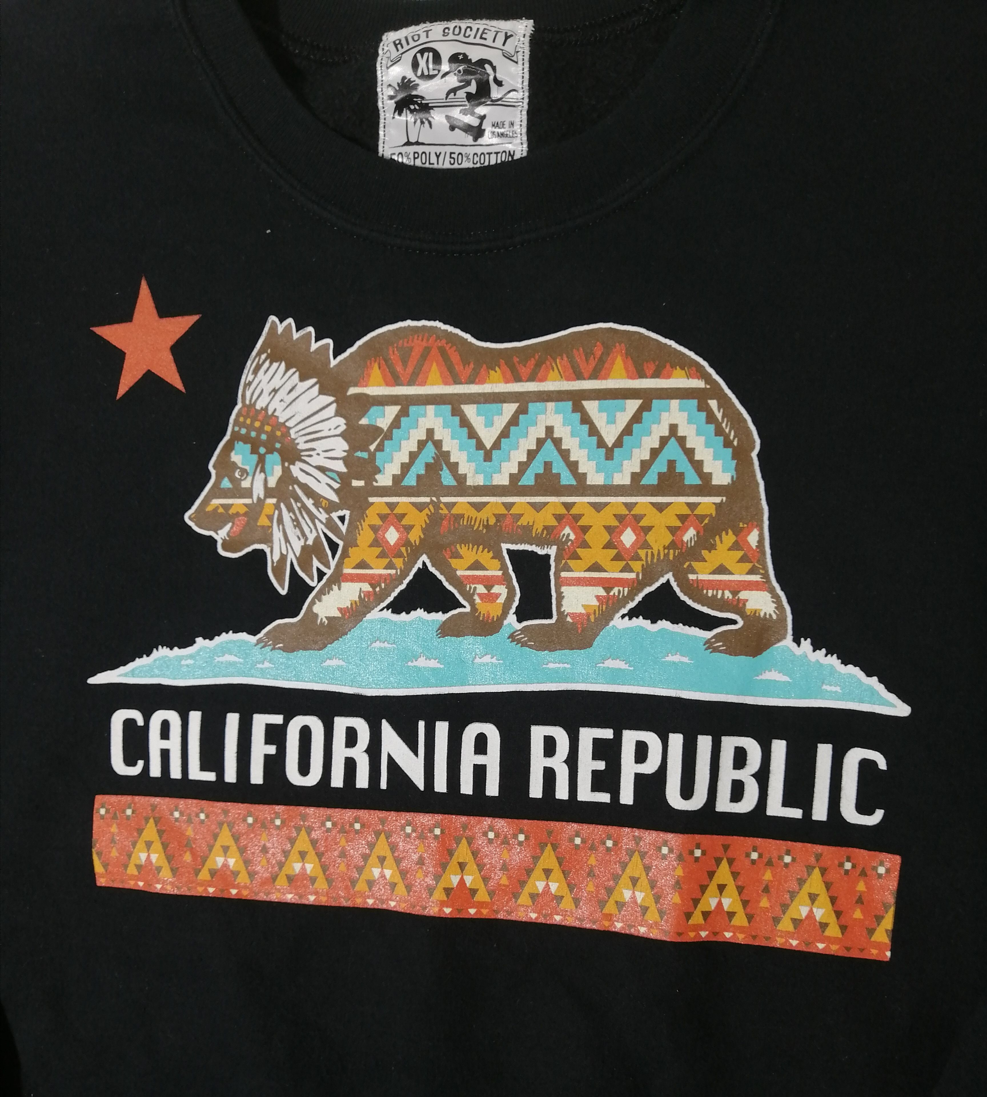 Riot Society Riot Society CALIFORNIA REPUBLIC Sweatshirt Size US XL / EU 56 / 4 - 3 Thumbnail