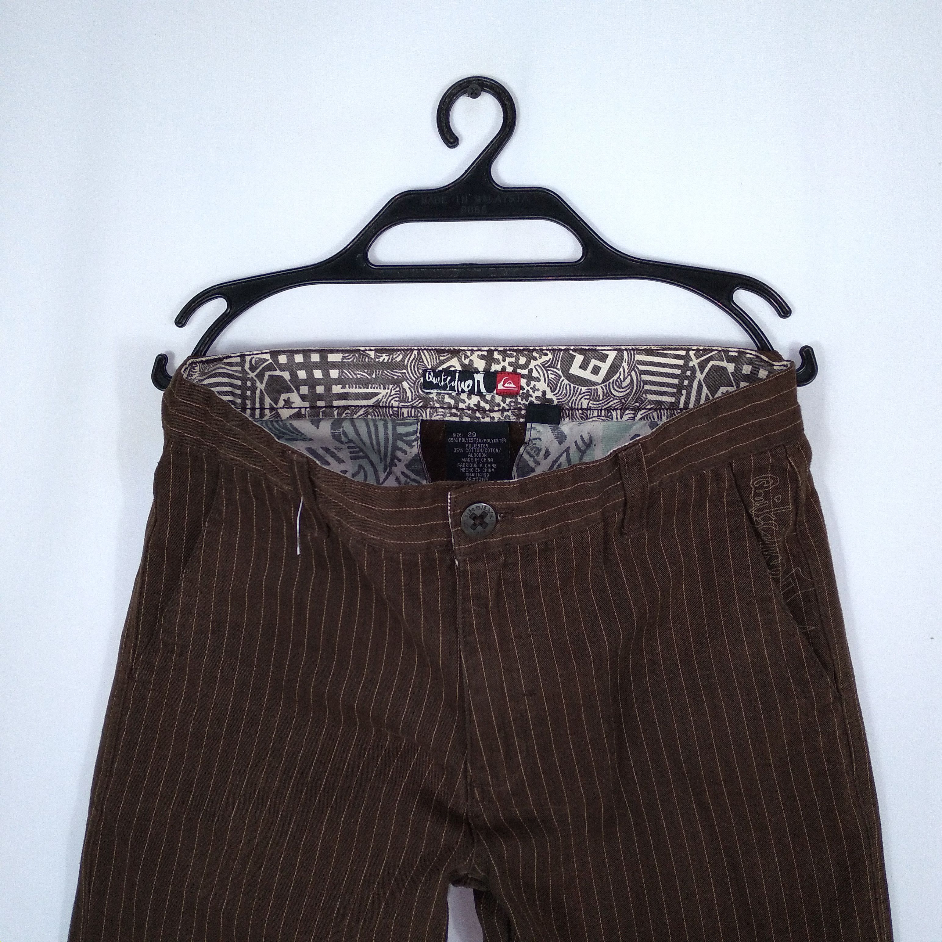 Quicksilver × Vintage Vintage Quicksilver Stripes Casual Khakis Pants Size US 30 / EU 46 - 4 Thumbnail