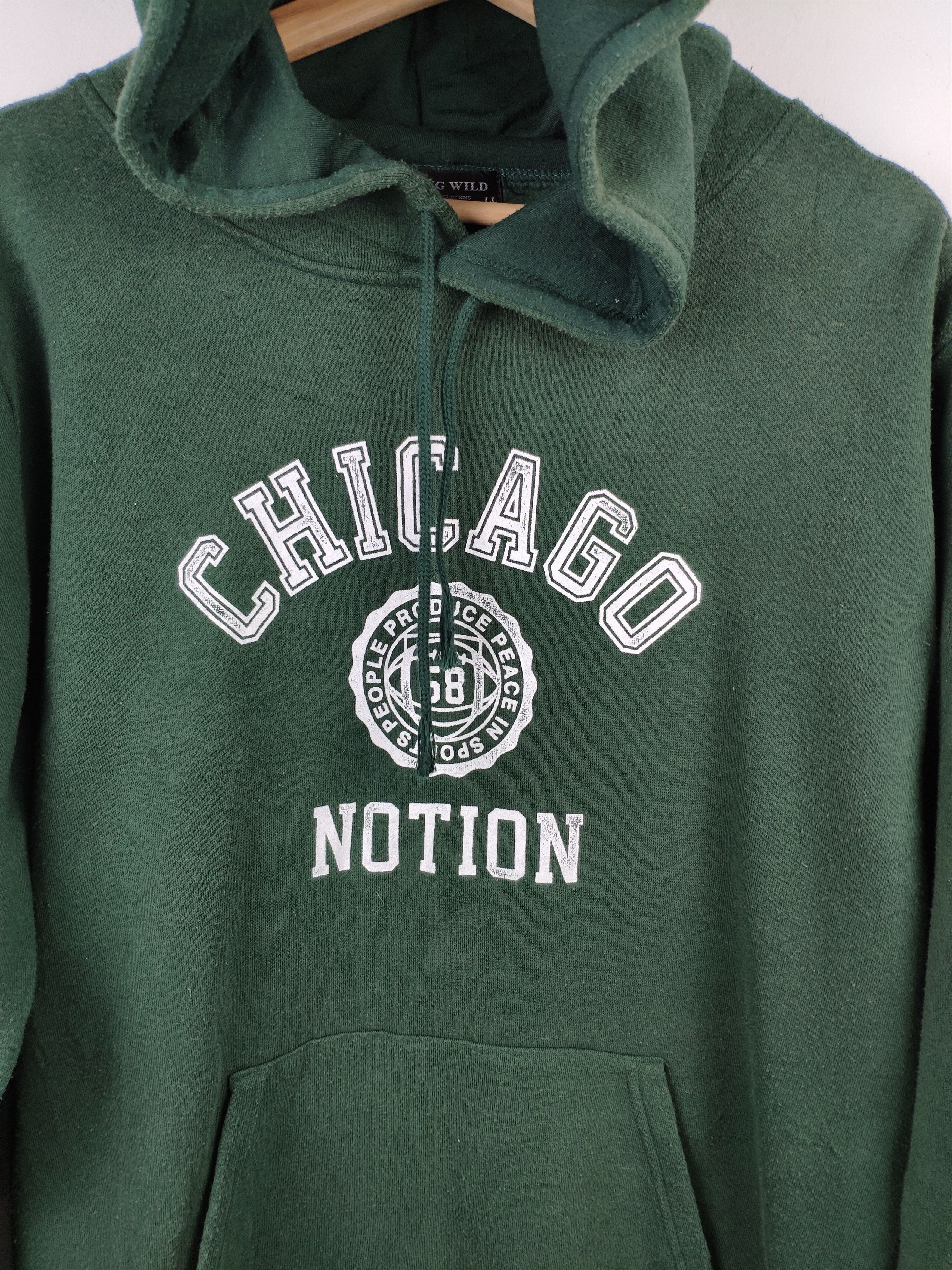Vintage Vintage Chicago Hoodie Sweatshirt Pullover Size US M / EU 48-50 / 2 - 2 Thumbnail