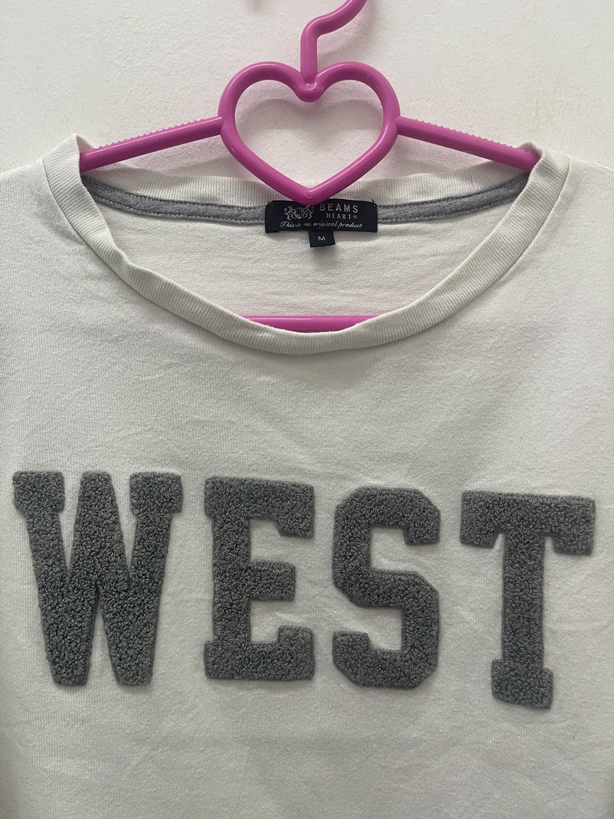 Beams Plus Rare Vintage BEAMS Heart WEST Spell Out Tee Size US M / EU 48-50 / 2 - 3 Thumbnail