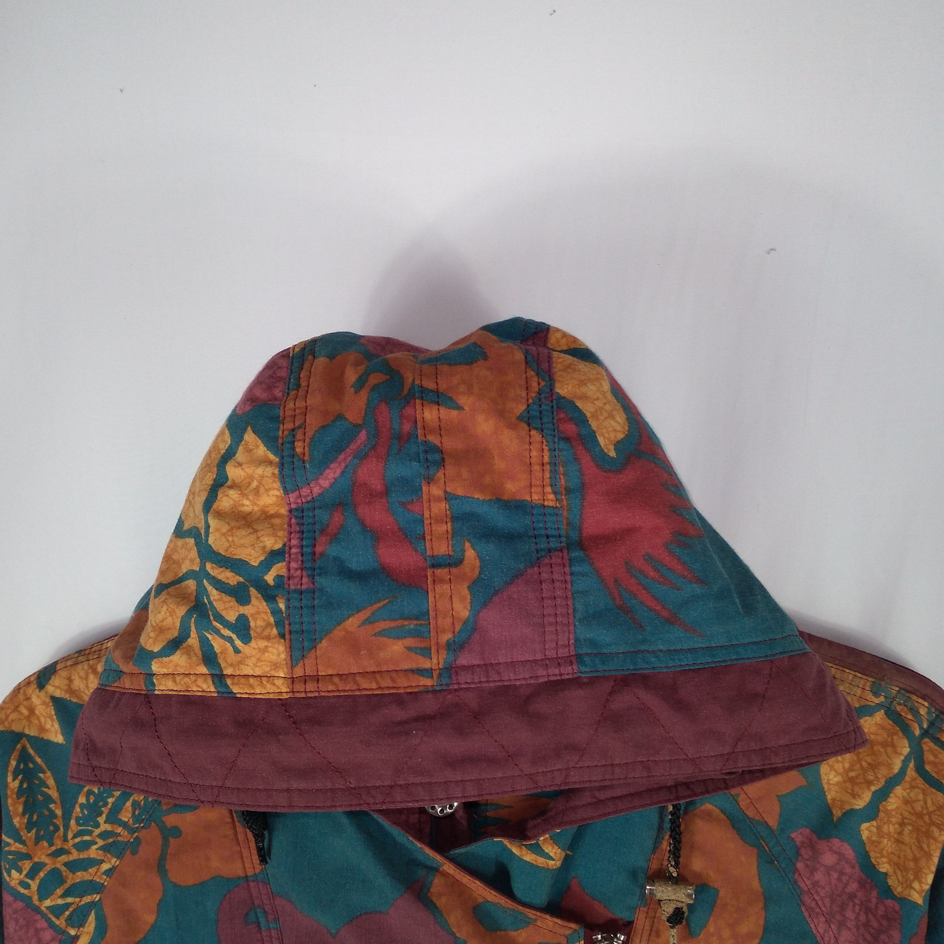 Japanese Brand Vintage Courmayeur Art Flower Hoodie Winter Ski Jacket Size US L / EU 52-54 / 3 - 2 Thumbnail
