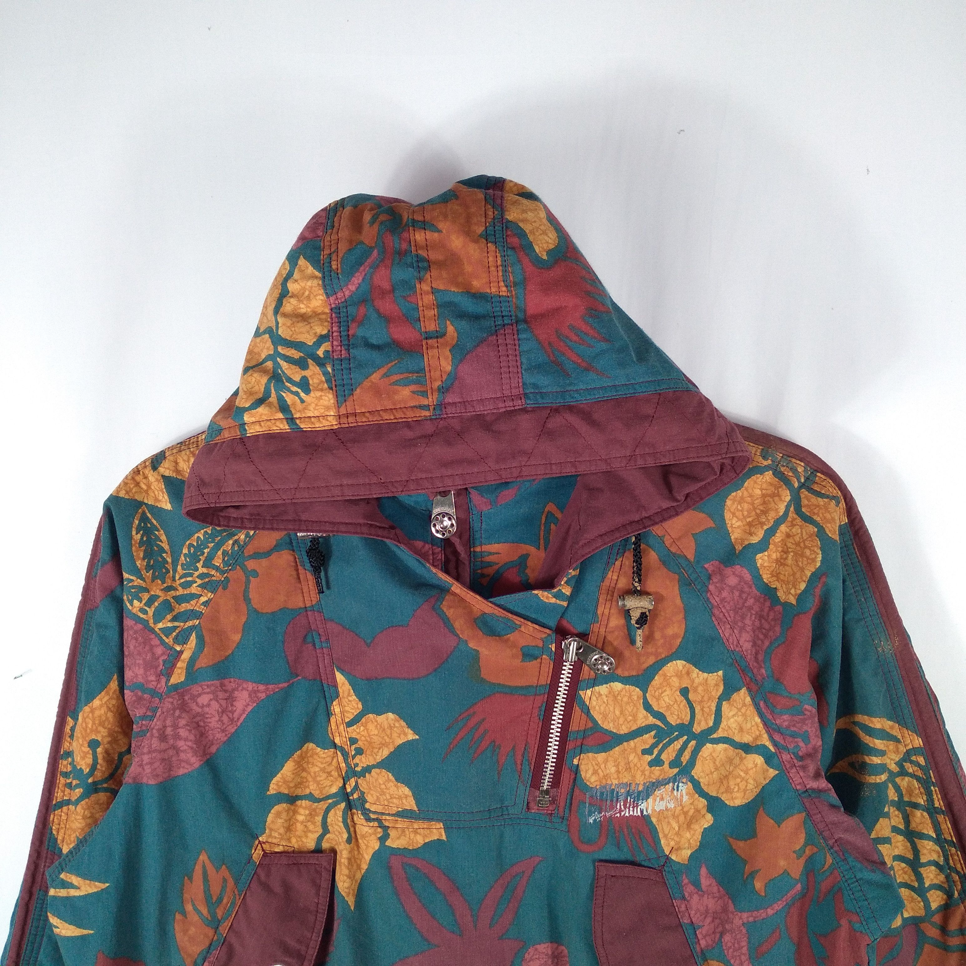 Japanese Brand Vintage Courmayeur Art Flower Hoodie Winter Ski Jacket Size US L / EU 52-54 / 3 - 3 Thumbnail