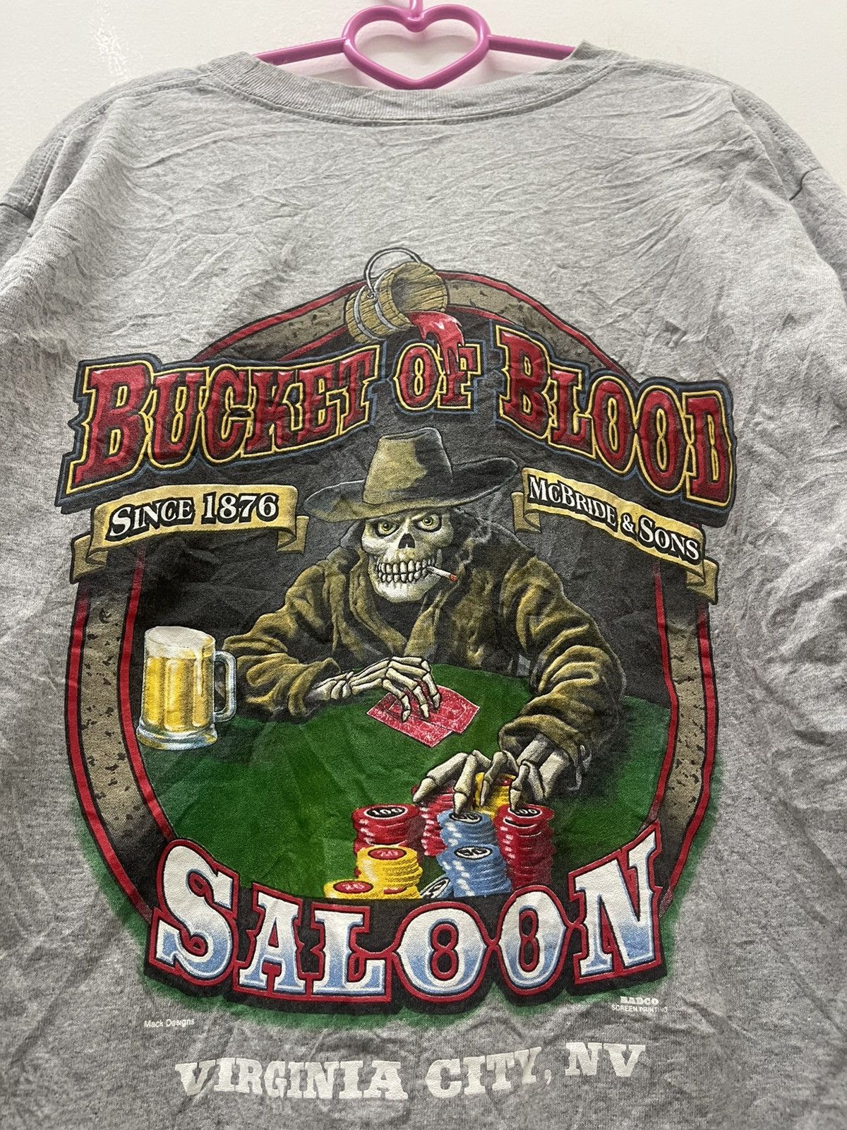Vintage Rare Vintage BUCKET OF BLOOD Saloon Virgina City Flame Style Size US M / EU 48-50 / 2 - 2 Thumbnail