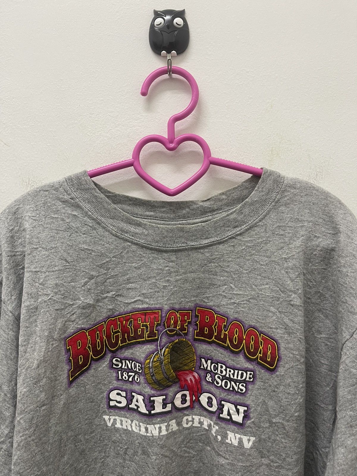 Vintage Rare Vintage BUCKET OF BLOOD Saloon Virgina City Flame Style Size US M / EU 48-50 / 2 - 6 Thumbnail