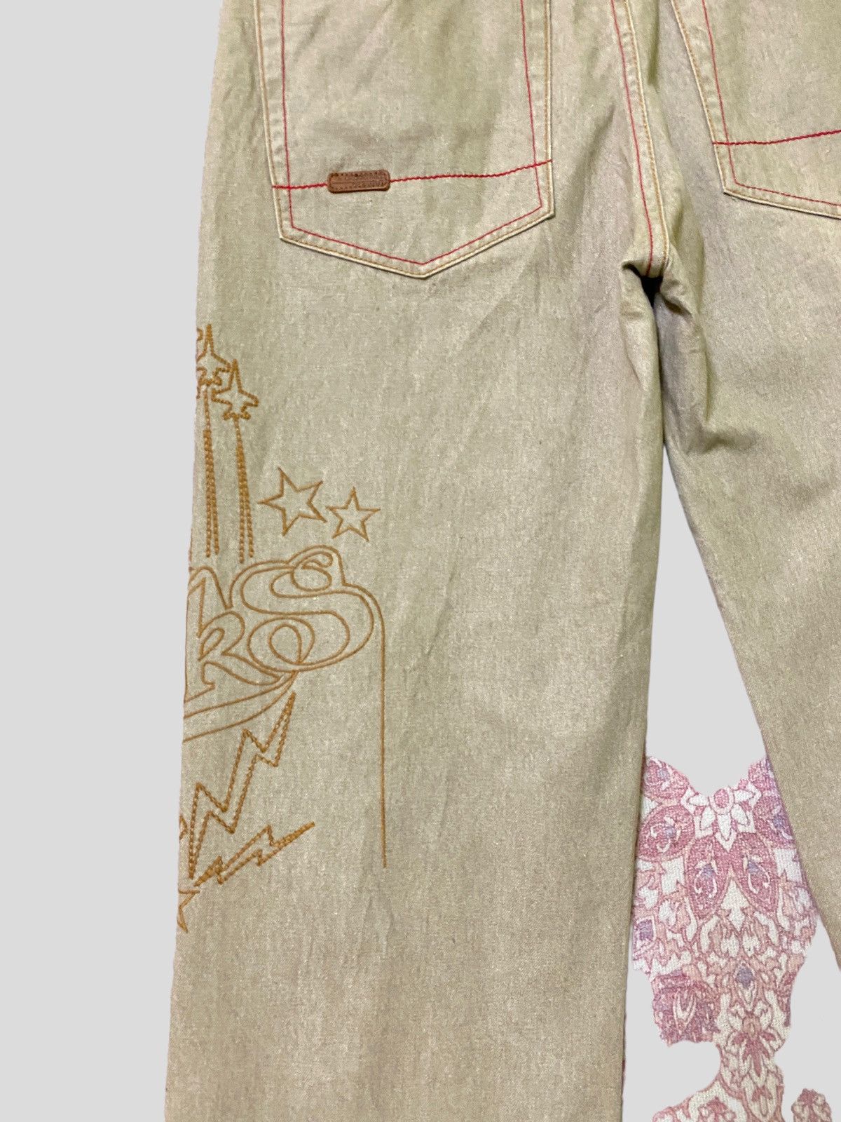 Akademiks × Vintage Vintage AKADEMIKS Baggy Embroidered Jnco Style Denim Jeans Size US 31 - 13 Thumbnail