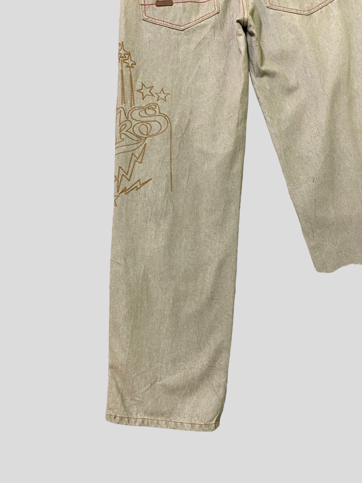 Akademiks × Vintage Vintage AKADEMIKS Baggy Embroidered Jnco Style Denim Jeans Size US 31 - 14 Thumbnail