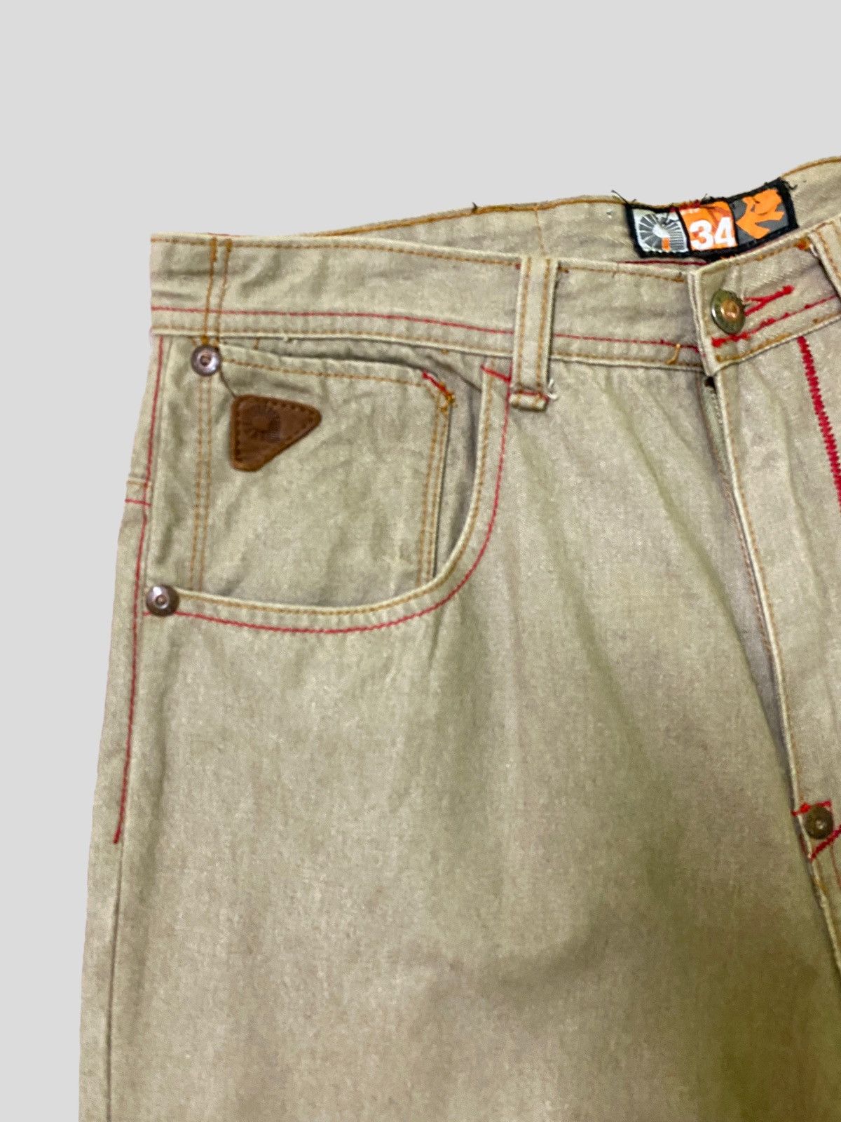 Akademiks × Vintage Vintage AKADEMIKS Baggy Embroidered Jnco Style Denim Jeans Size US 31 - 4 Thumbnail