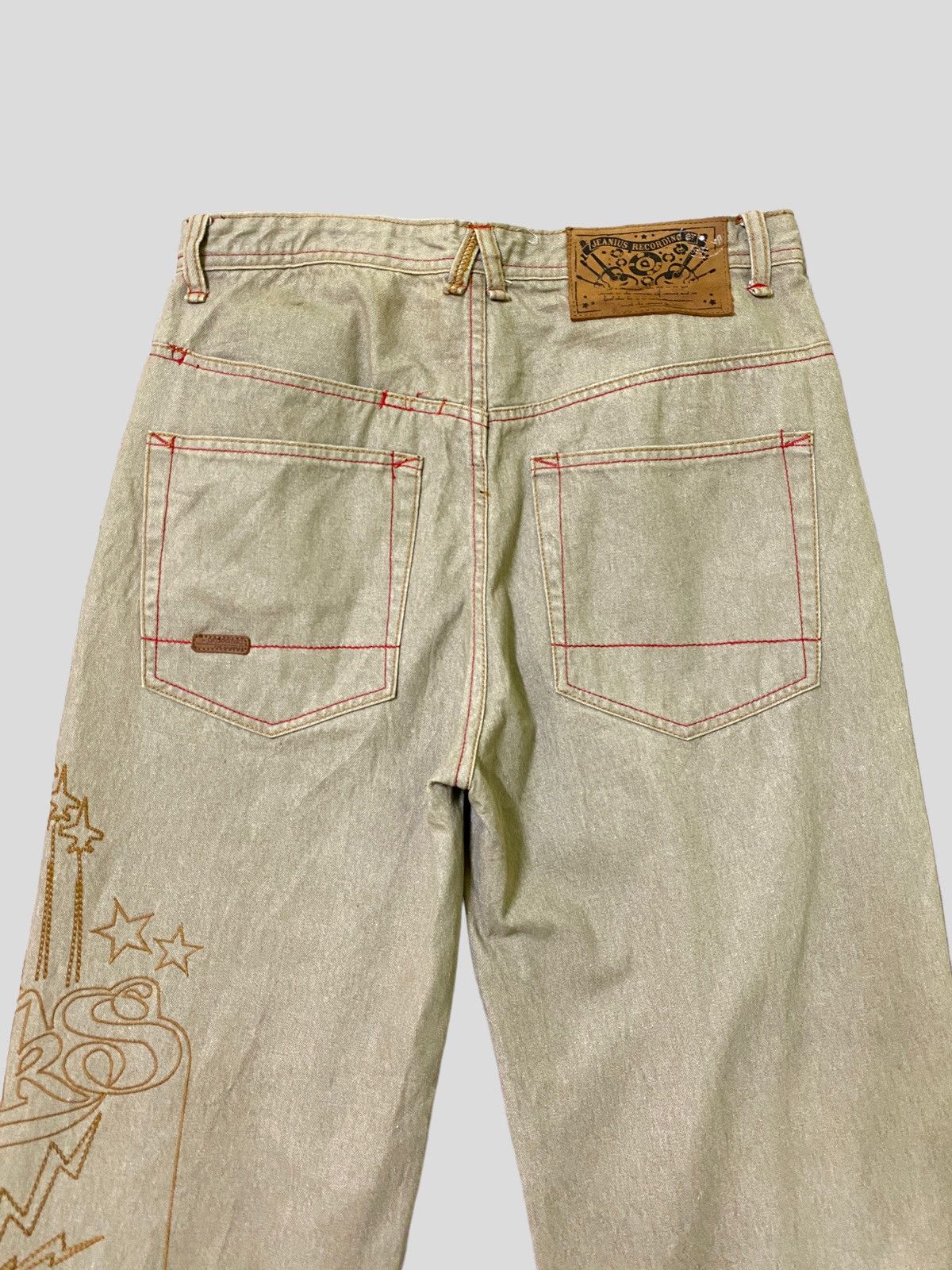 Akademiks × Vintage Vintage AKADEMIKS Baggy Embroidered Jnco Style Denim Jeans Size US 31 - 10 Thumbnail