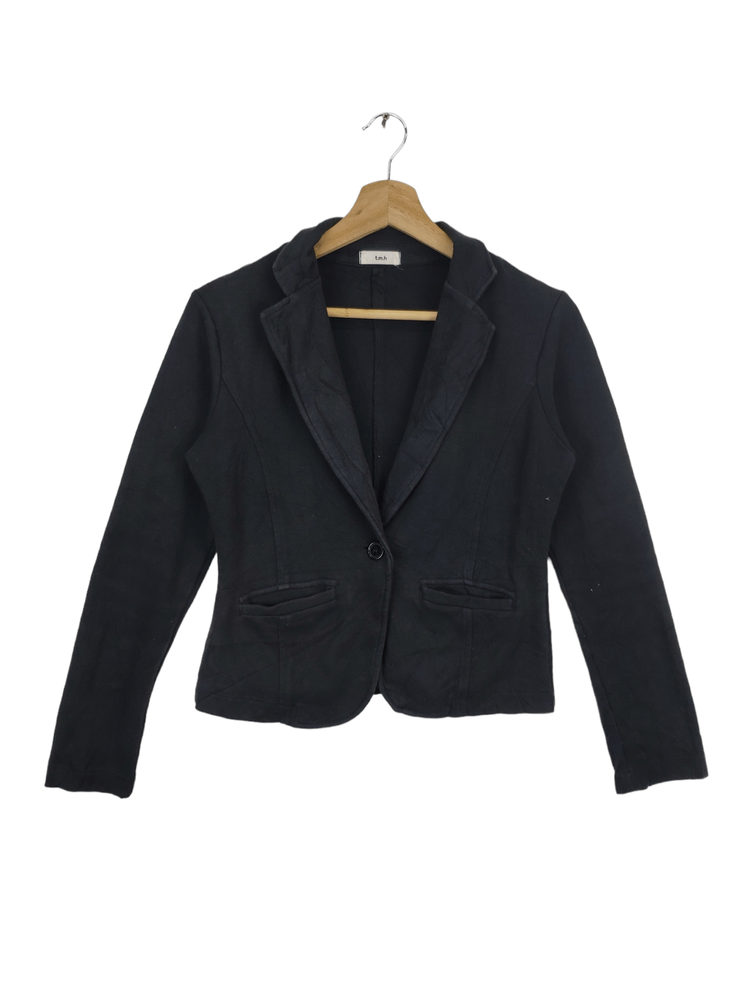Japanese Brand × Le Grande Bleu (L.G.B.) Vintage Cropped Blazer Jacket Black by TMH Size S / US 4 / IT 40 - 1 Thumbnail