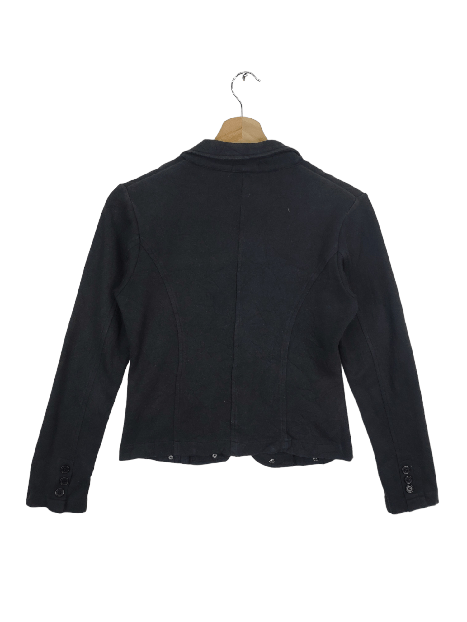 Japanese Brand × Le Grande Bleu (L.G.B.) Vintage Cropped Blazer Jacket Black by TMH Size S / US 4 / IT 40 - 2 Thumbnail