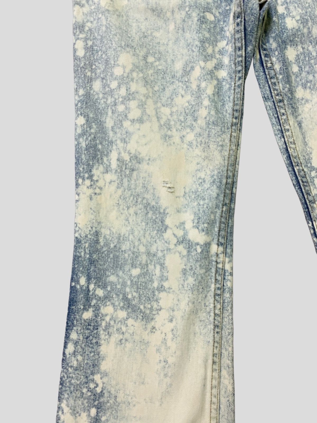 Calvin Klein × Vintage Flared CALVIN KLEIN Distressed Stone & Tint Boot Cut Denim Size US 28 / EU 44 - 8 Thumbnail