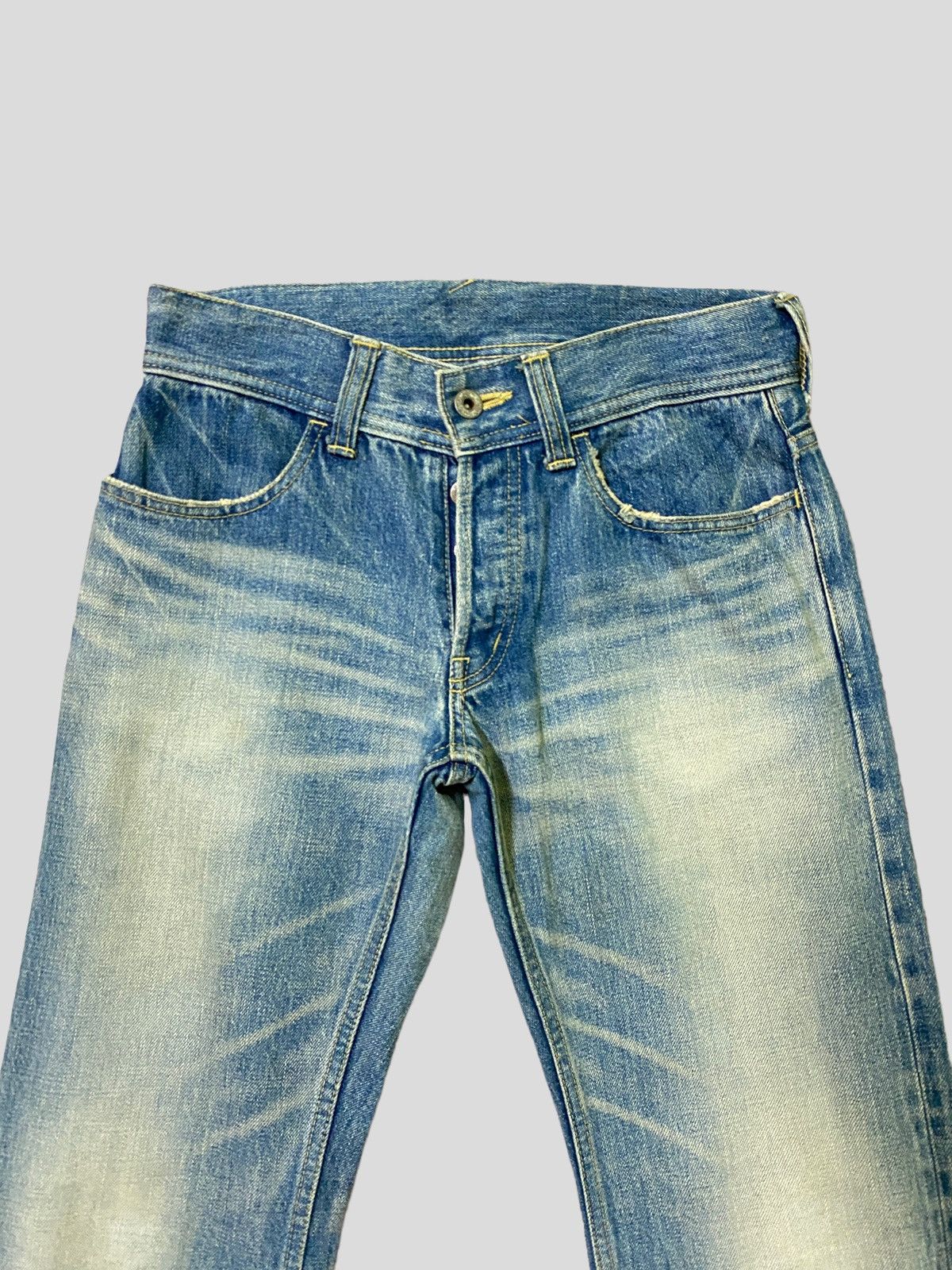 Japanese Brand × Vintage Flared Vintage Japan Brand Selvadge Acid Wash Boot Cut Denim Size US 26 / EU 42 - 4 Thumbnail