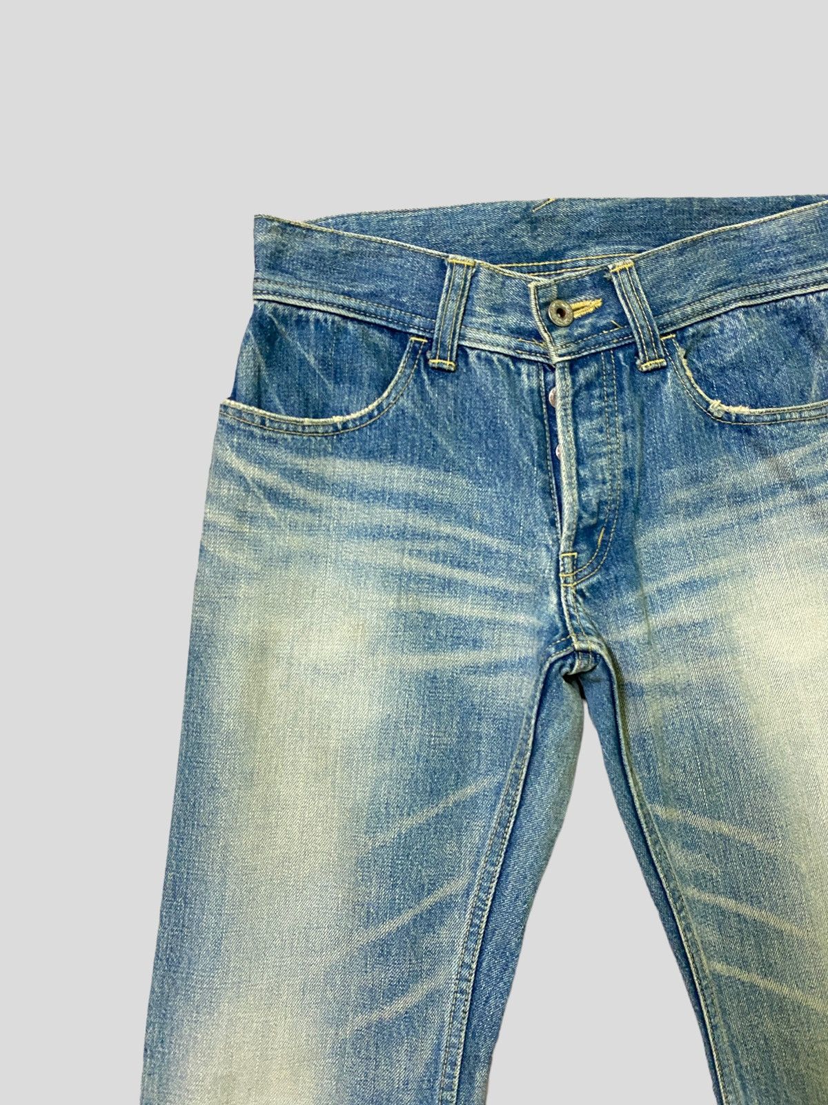 Japanese Brand × Vintage Flared Vintage Japan Brand Selvadge Acid Wash Boot Cut Denim Size US 26 / EU 42 - 5 Thumbnail