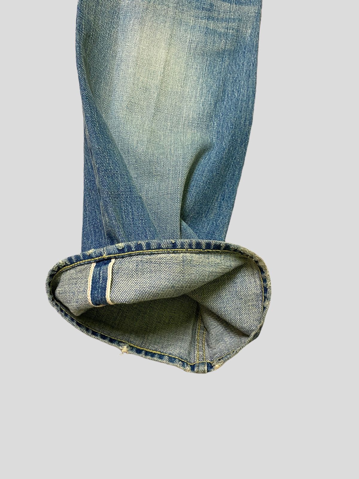 Japanese Brand × Vintage Flared Vintage Japan Brand Selvadge Acid Wash Boot Cut Denim Size US 26 / EU 42 - 17 Thumbnail