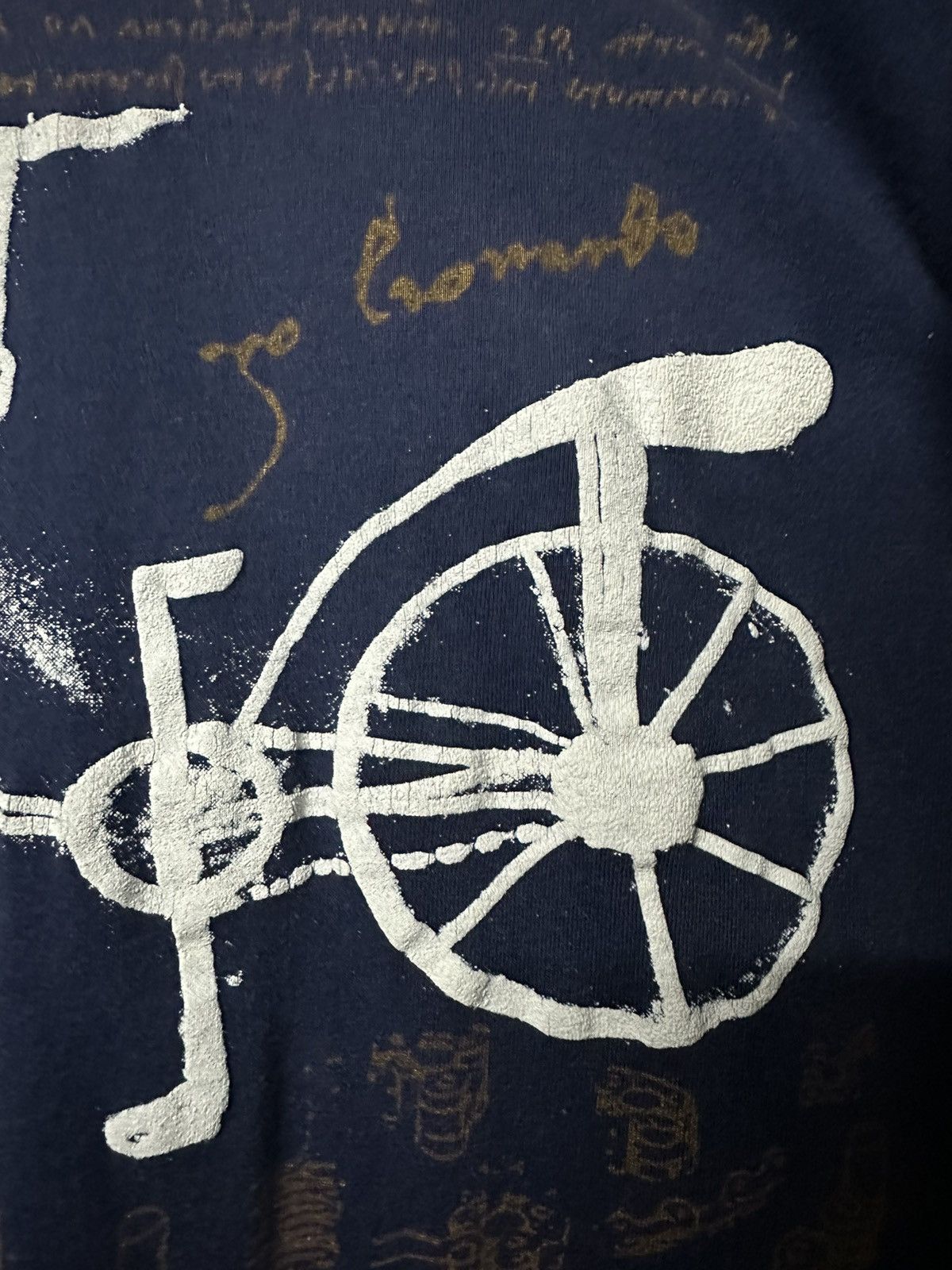 Vintage Vintage 90s Leonardo Da Vinci Art Faded Tee Size US S / EU 44-46 / 1 - 4 Thumbnail