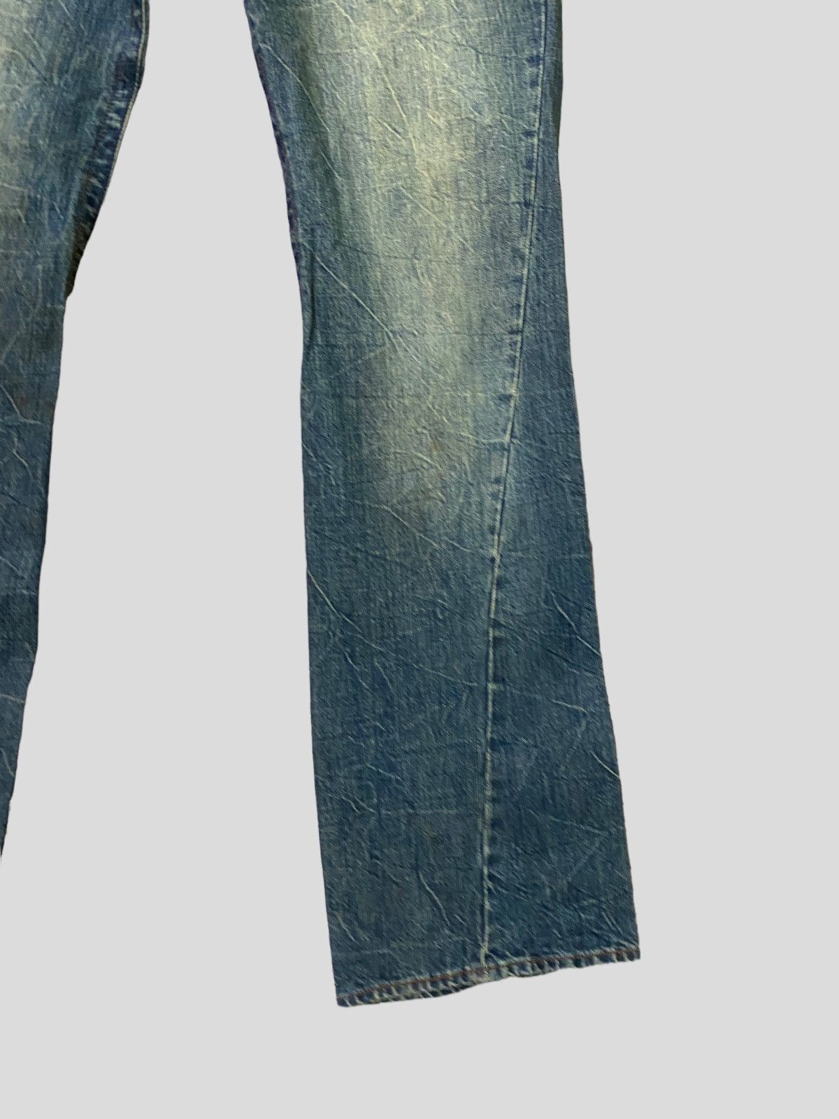 Japanese Brand × Vintage Flared Double Waist ROOT THREE Acid Wash Boot Cut Denim Size US 32 / EU 48 - 8 Thumbnail