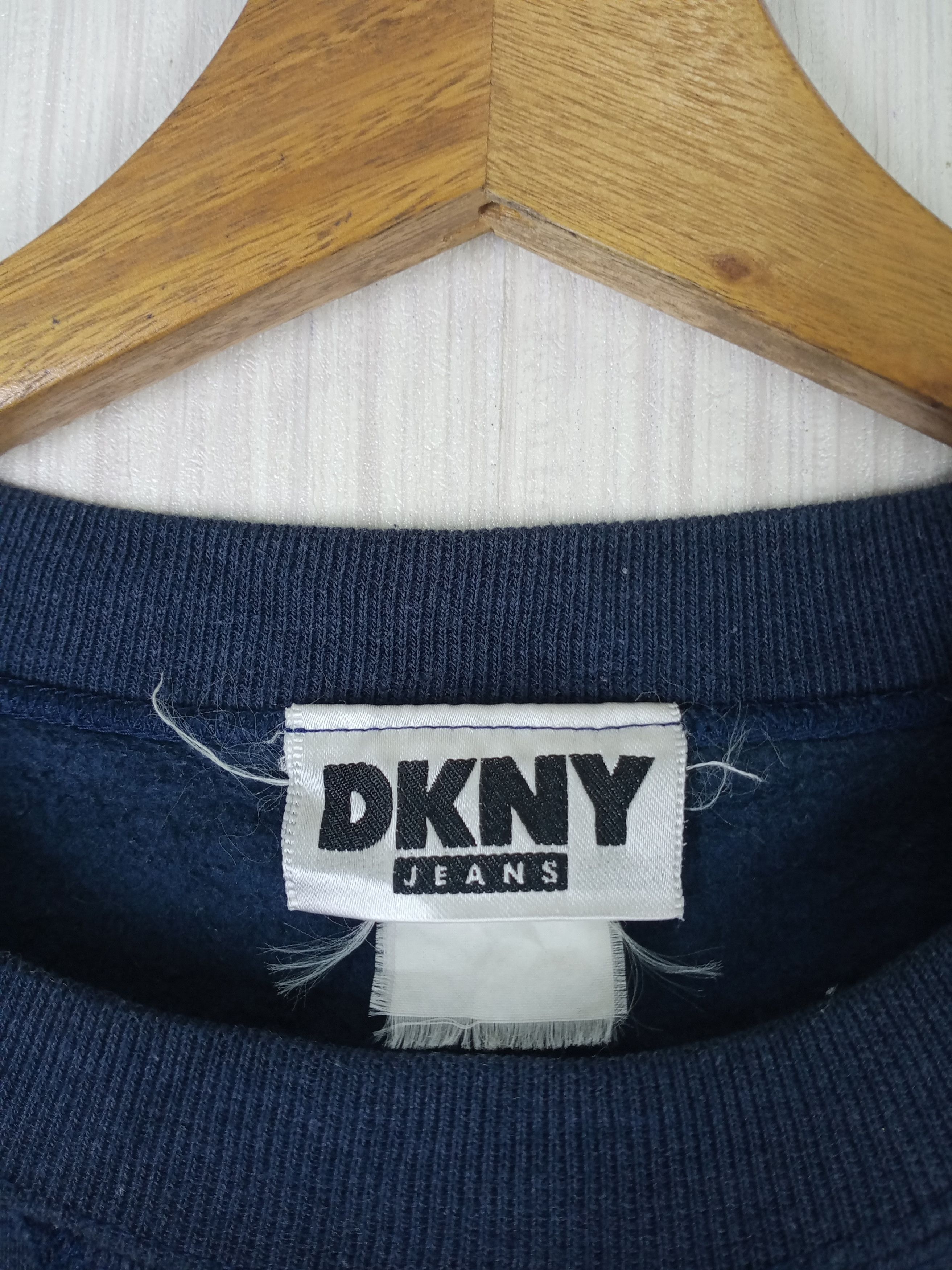 DKNY RARE VINTAGE 90'S DKNY JEANS BIG LOGO SWEATSHIRT Size US L / EU 52-54 / 3 - 4 Thumbnail
