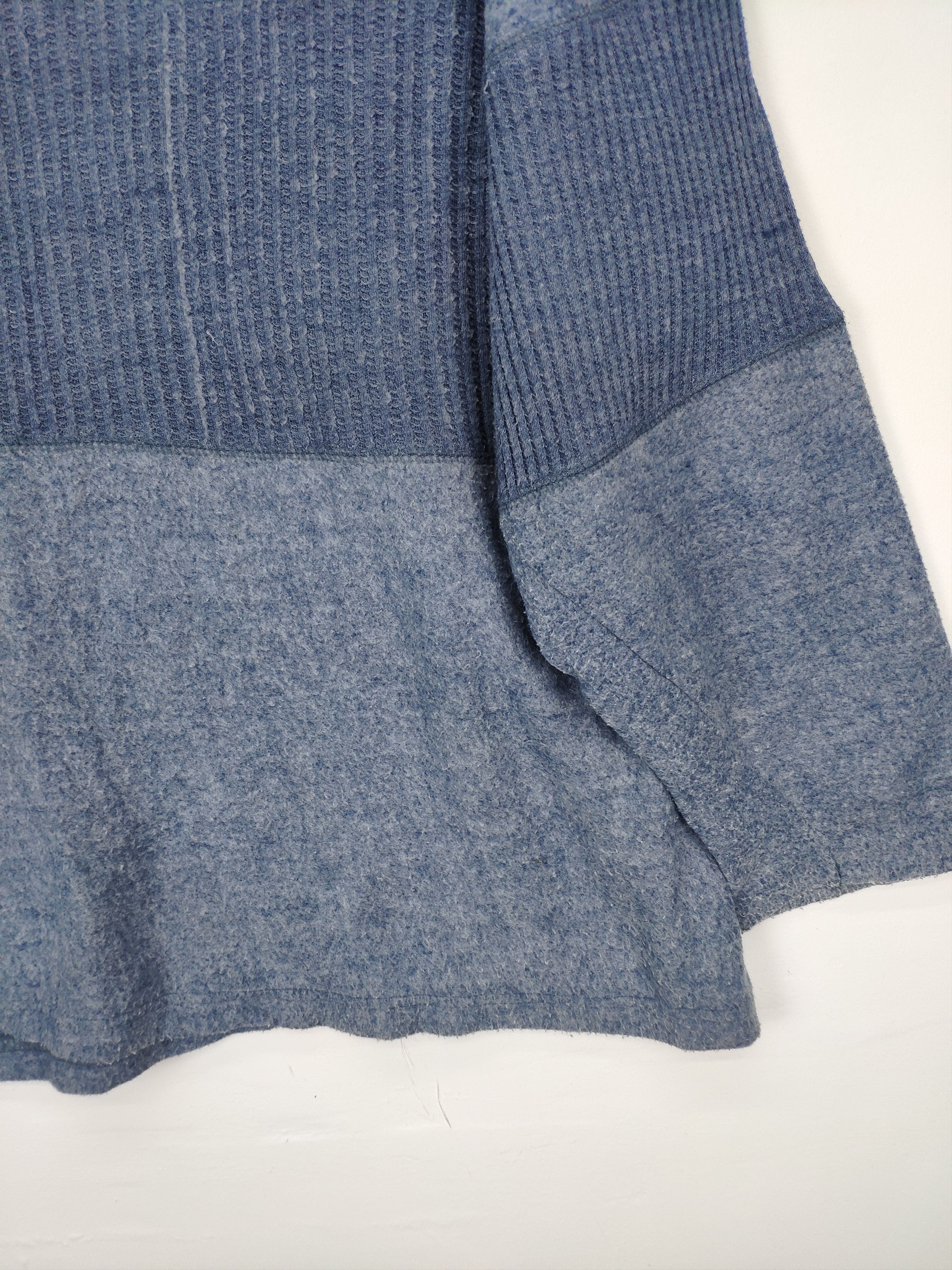 Japanese Brand Vintage Japanese Fleece Sweater Crewneck Patchwork Size US M / EU 48-50 / 2 - 7 Thumbnail