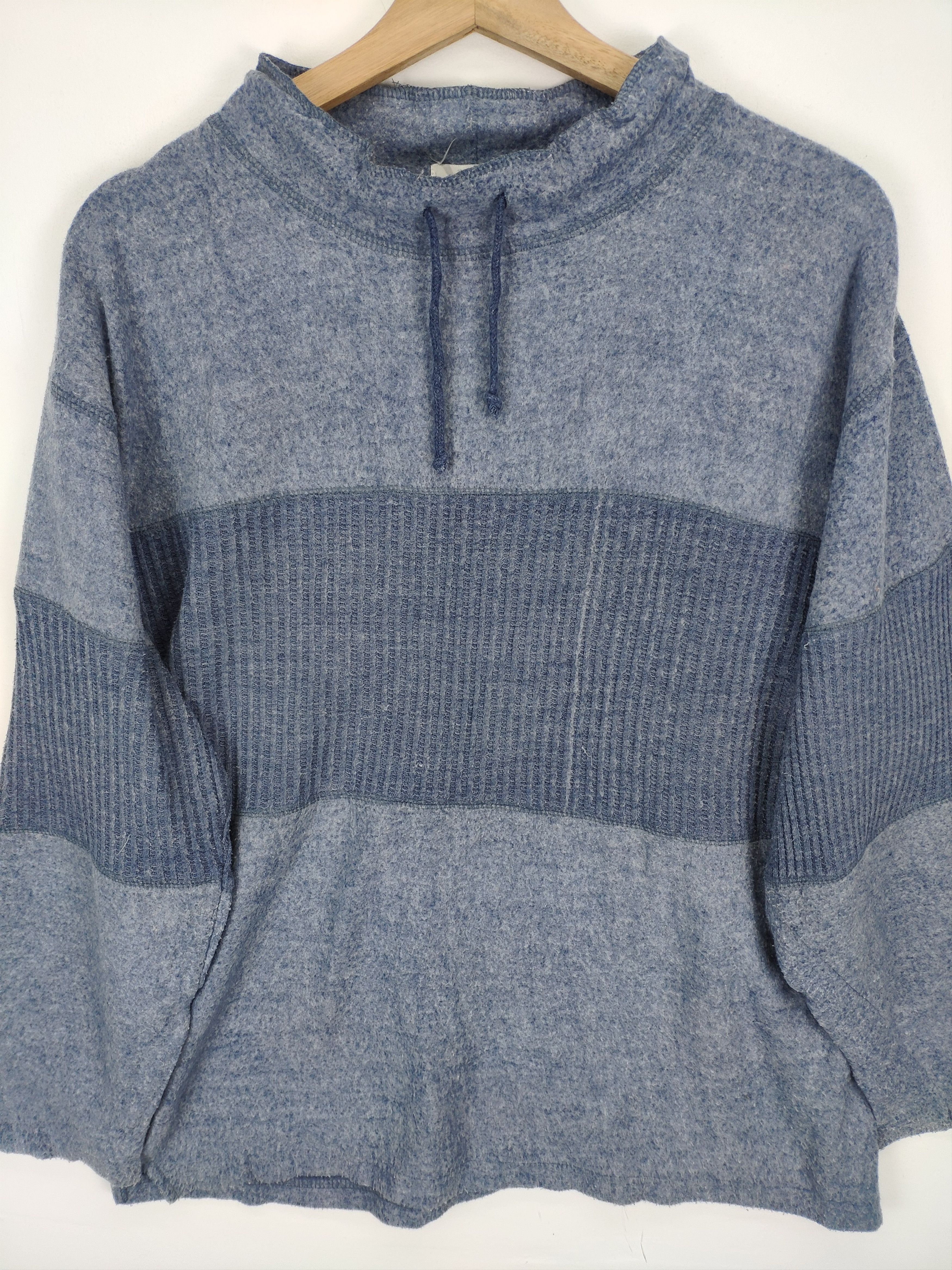Japanese Brand Vintage Japanese Fleece Sweater Crewneck Patchwork Size US M / EU 48-50 / 2 - 9 Thumbnail
