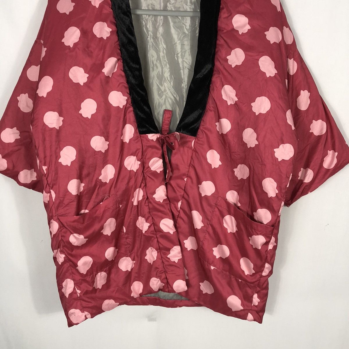 Japanese Brand Rare Vintage Unbrand Kimono Polcadot Black Pink Korean Style Size US L / EU 52-54 / 3 - 3 Thumbnail