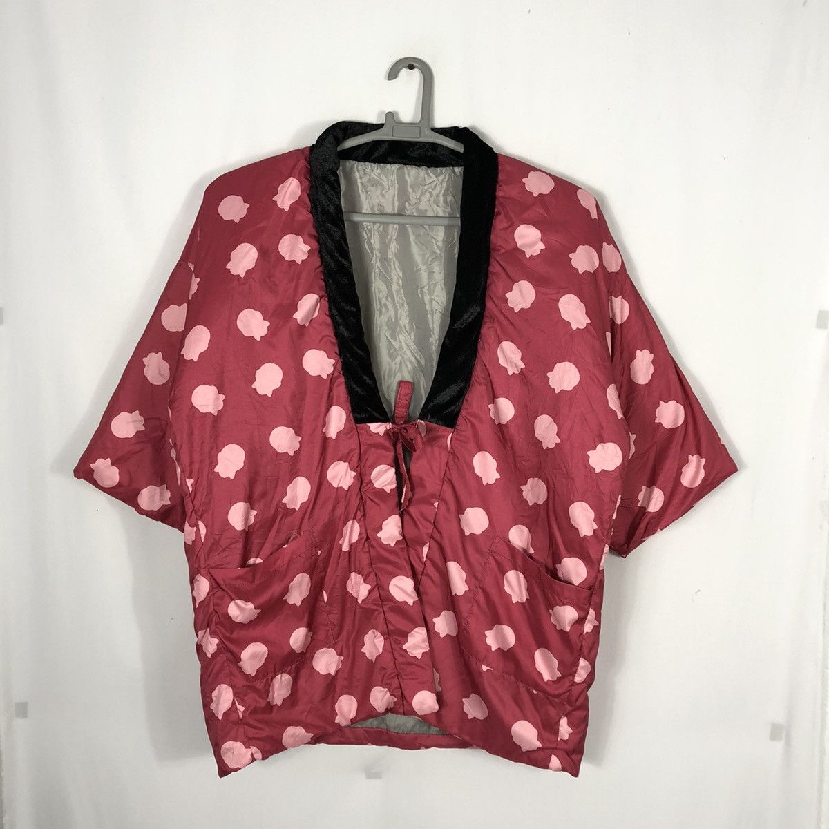 Japanese Brand Rare Vintage Unbrand Kimono Polcadot Black Pink Korean Style Size US L / EU 52-54 / 3 - 1 Thumbnail