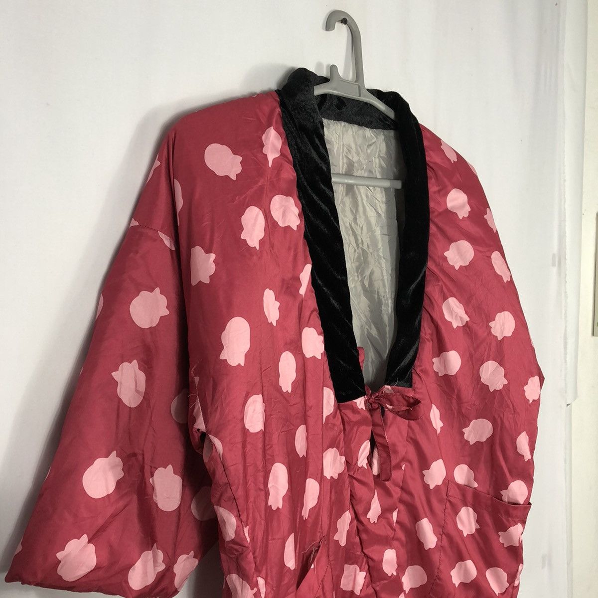 Japanese Brand Rare Vintage Unbrand Kimono Polcadot Black Pink Korean Style Size US L / EU 52-54 / 3 - 7 Thumbnail