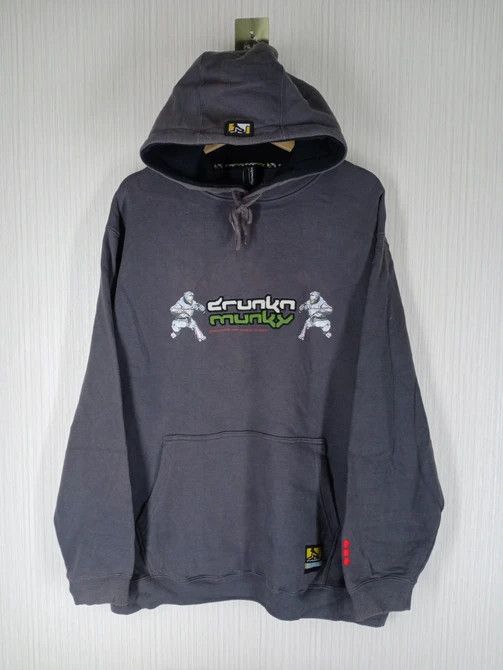 image of Drunkn Munky x Vintage Drunknmunky Hoodie Sweatshirt in No Colour, Men's (Size XL)