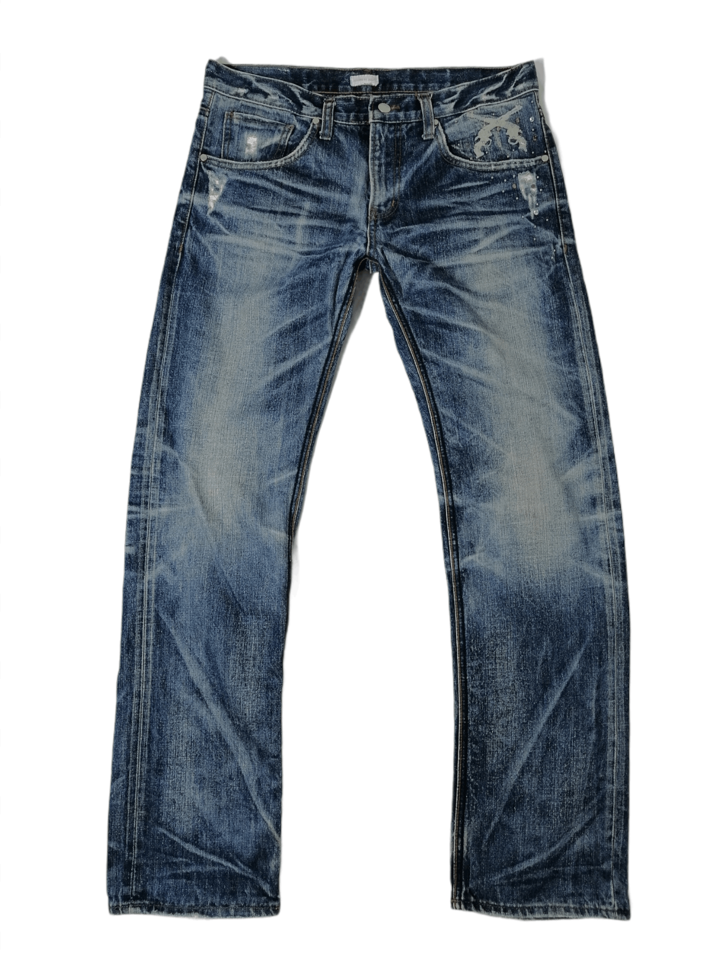 Designer × Japanese Brand Mini Brand Nice Embroided Design Denim Jeans Size US 32 / EU 48 - 1 Thumbnail